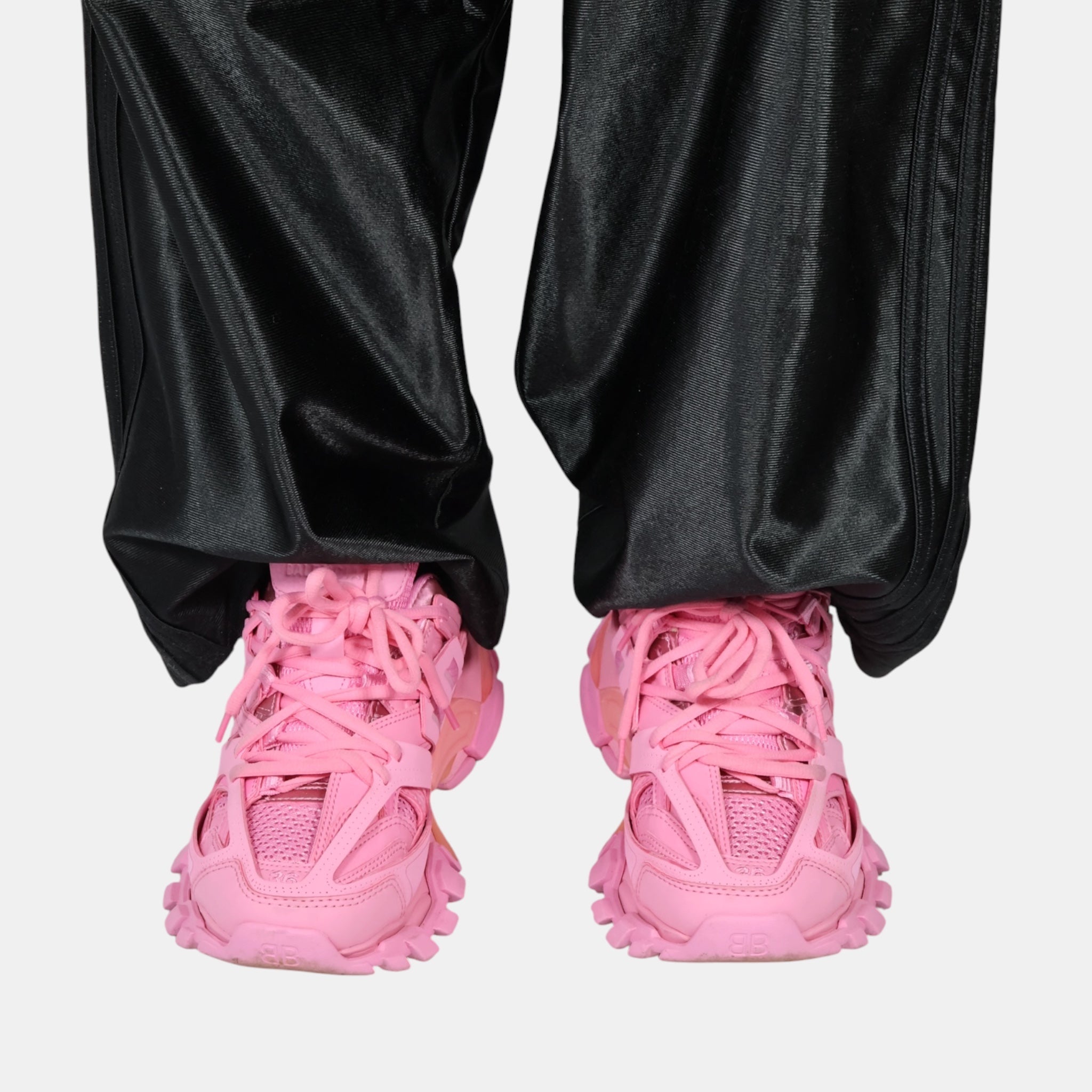 Balenciaga Pink Tracks Sneakers (EU36) - Excellent - Balenciaga - from the ss17 to aw21 archives