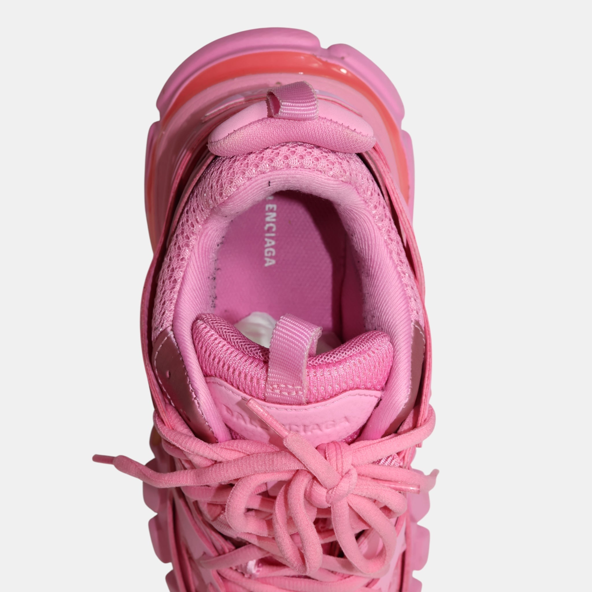 Balenciaga Pink Tracks Sneakers (EU36) - Excellent - Balenciaga - from the ss17 to aw21 archives