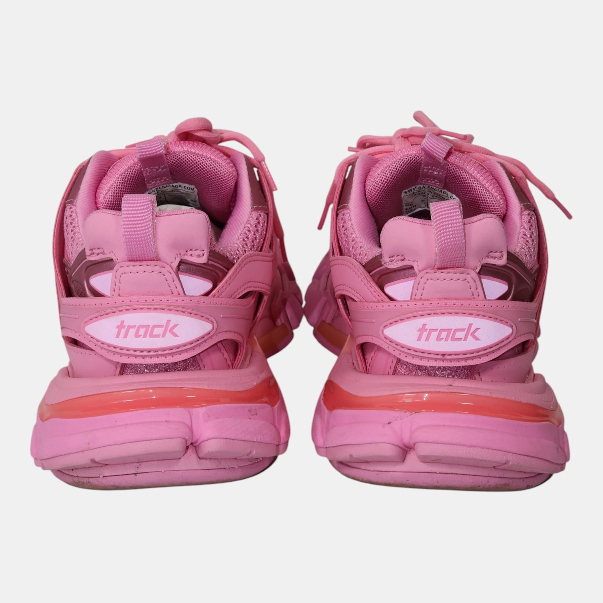 Balenciaga Pink Tracks Sneakers (EU36) - Excellent - Balenciaga - from the ss17 to aw21 archives