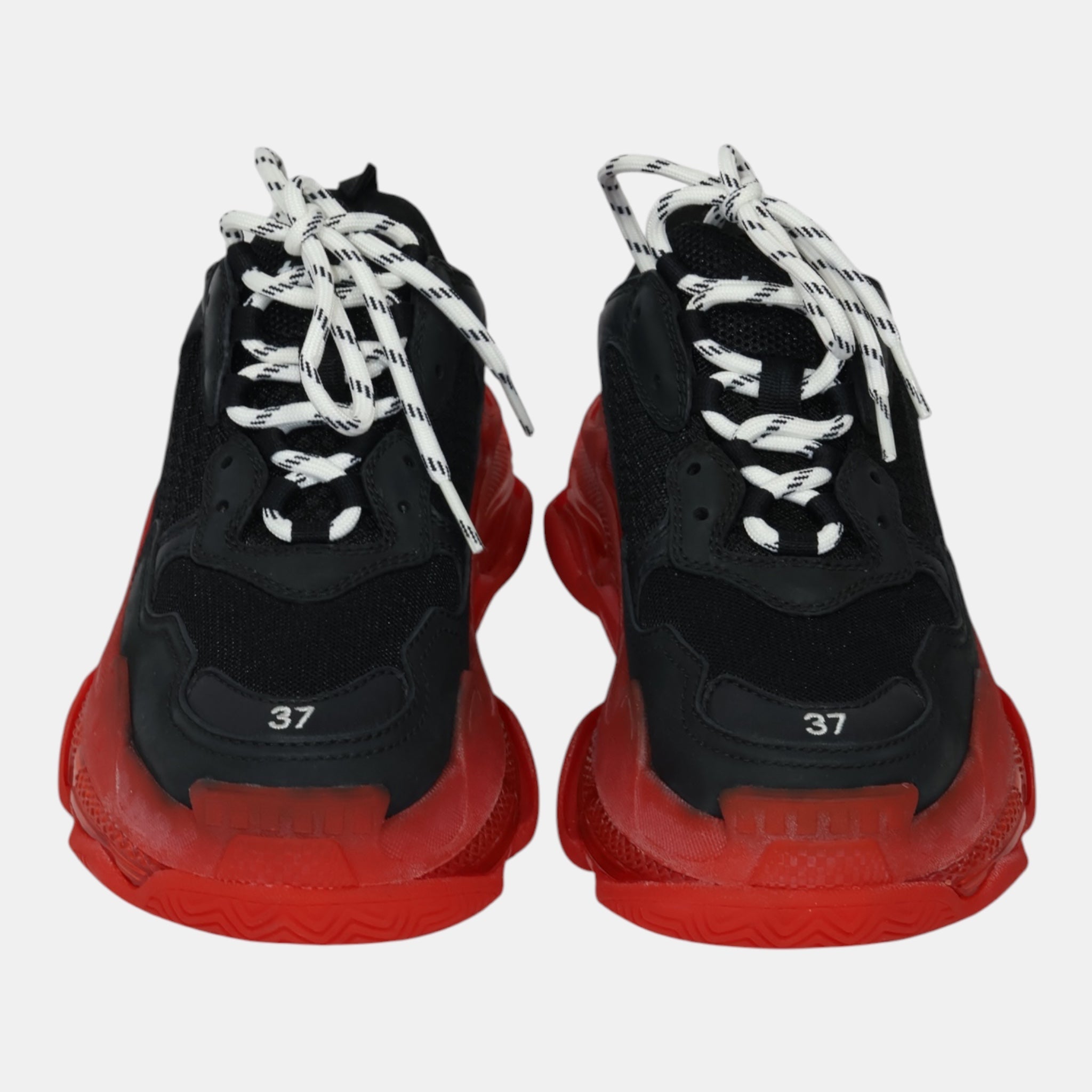 Balenciaga Red/Black Triple S Sneakers (EU37) - Brand New - Balenciaga - from the ss17 to aw21 archives