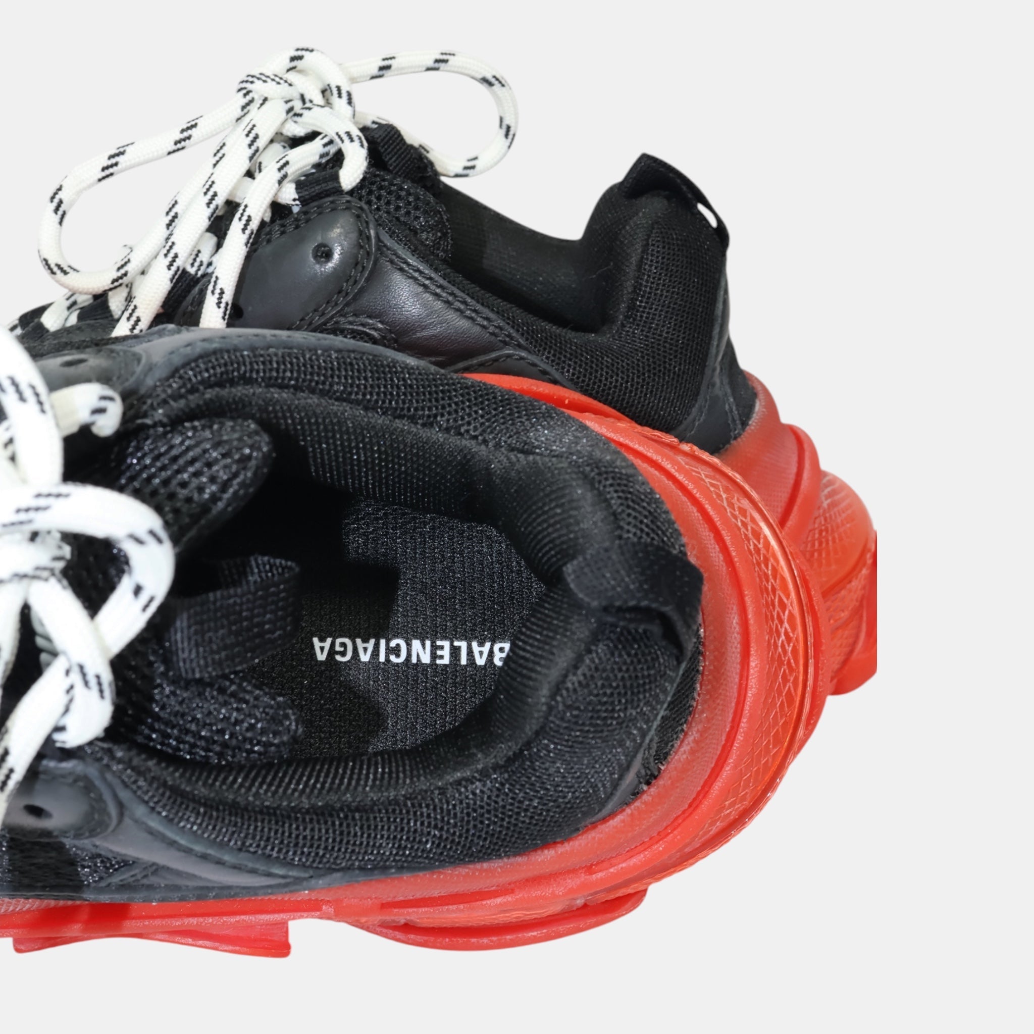 Balenciaga Red/Black Triple S Sneakers (EU37) - Brand New - Balenciaga - from the ss17 to aw21 archives