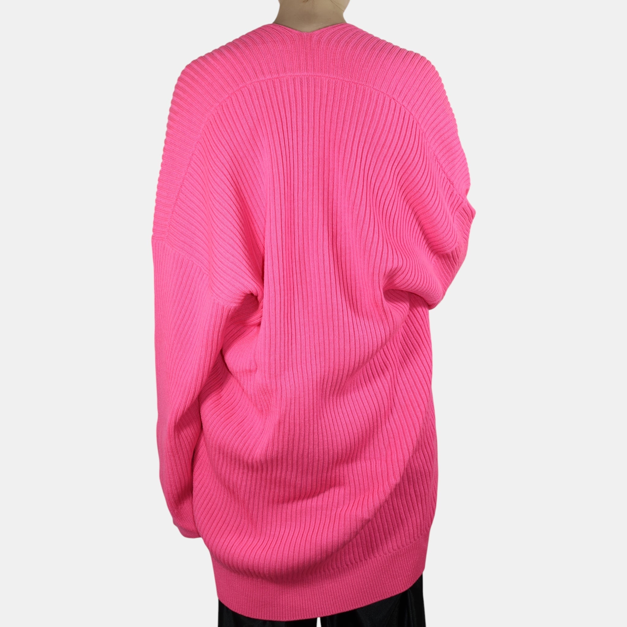 Balenciaga Slit Rib Knit Ultrapink (S) - Brand New w/ Tags - Balenciaga - from the ss17 to aw21 archives