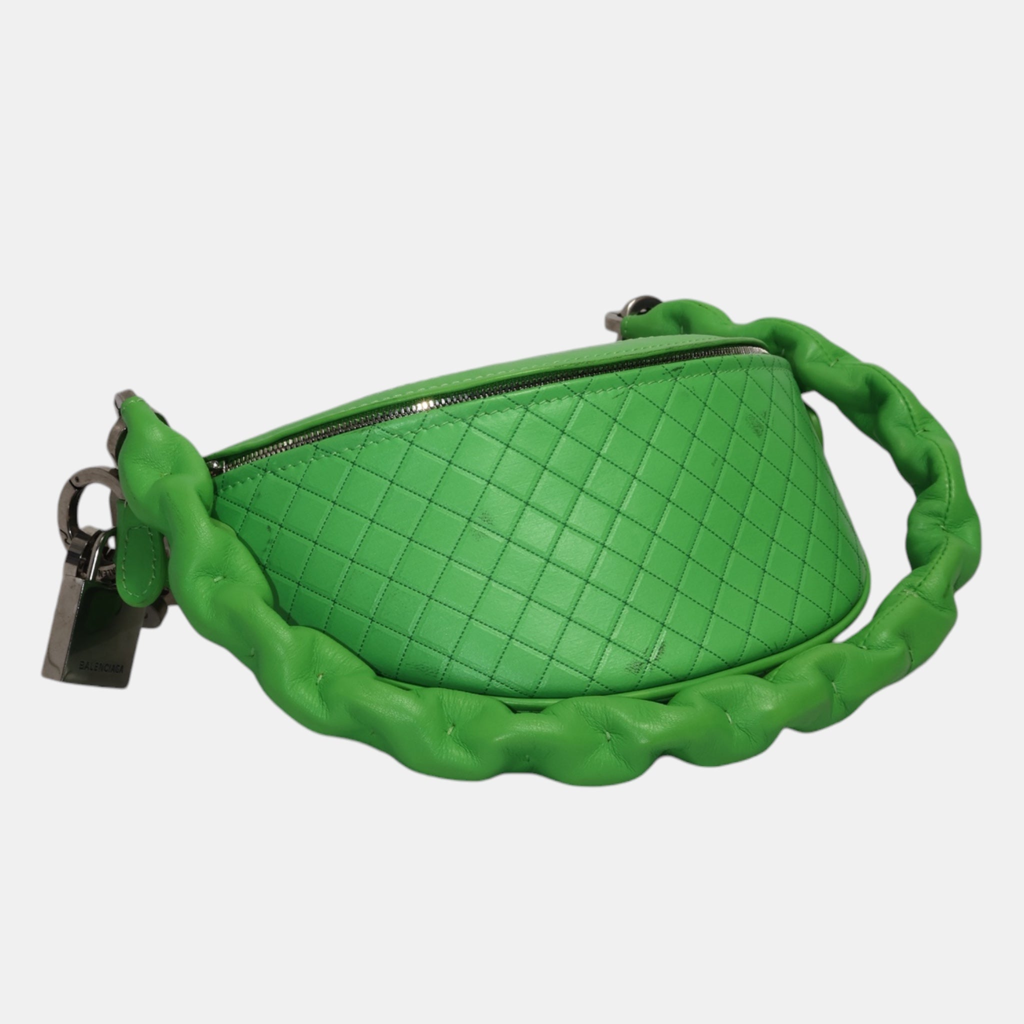 Balenciaga Souvenirs XXS Belt Bag Neon Green - Brand New Good - Balenciaga - from the ss17 to aw21 archives