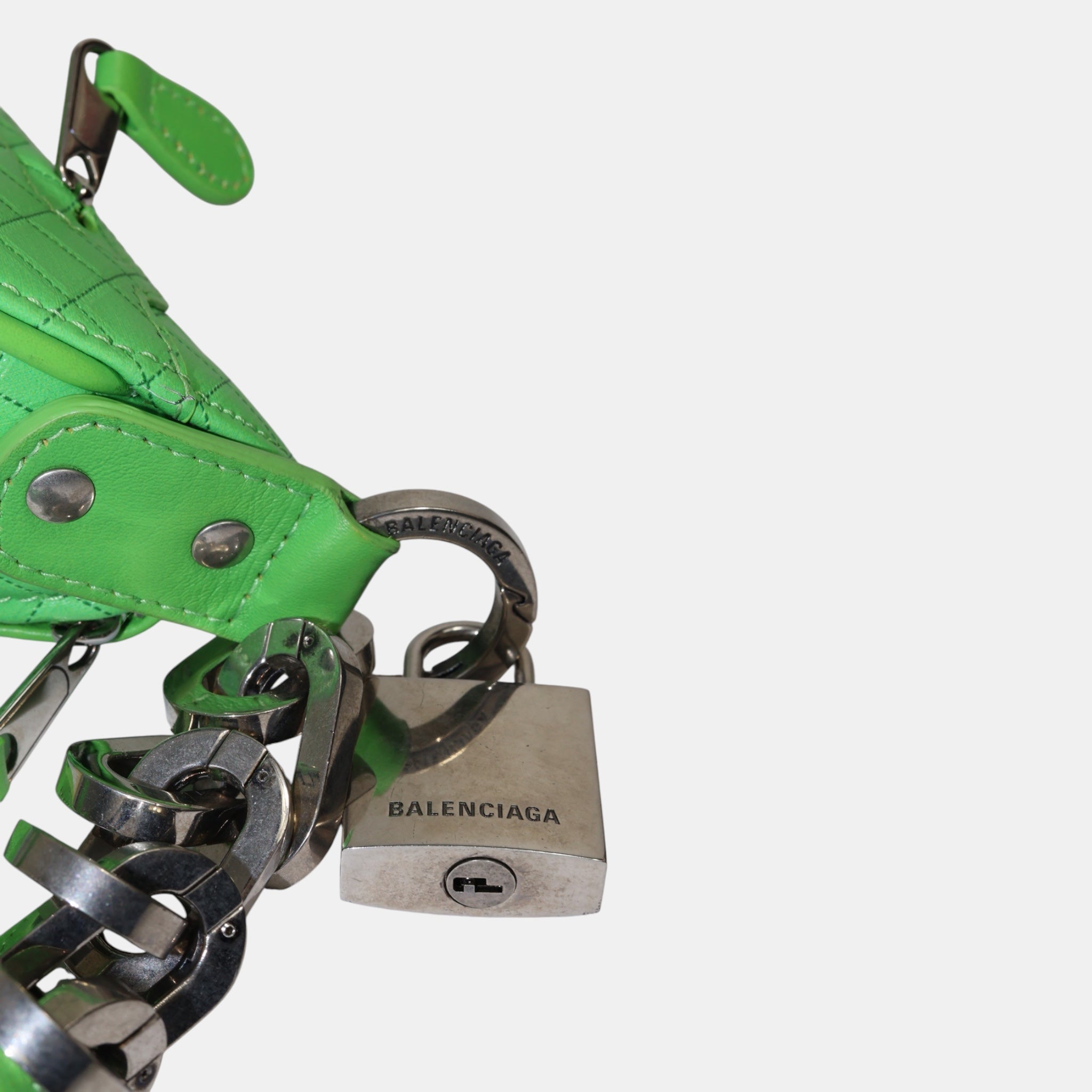 Balenciaga Souvenirs XXS Belt Bag Neon Green - Brand New Good - Balenciaga - from the ss17 to aw21 archives