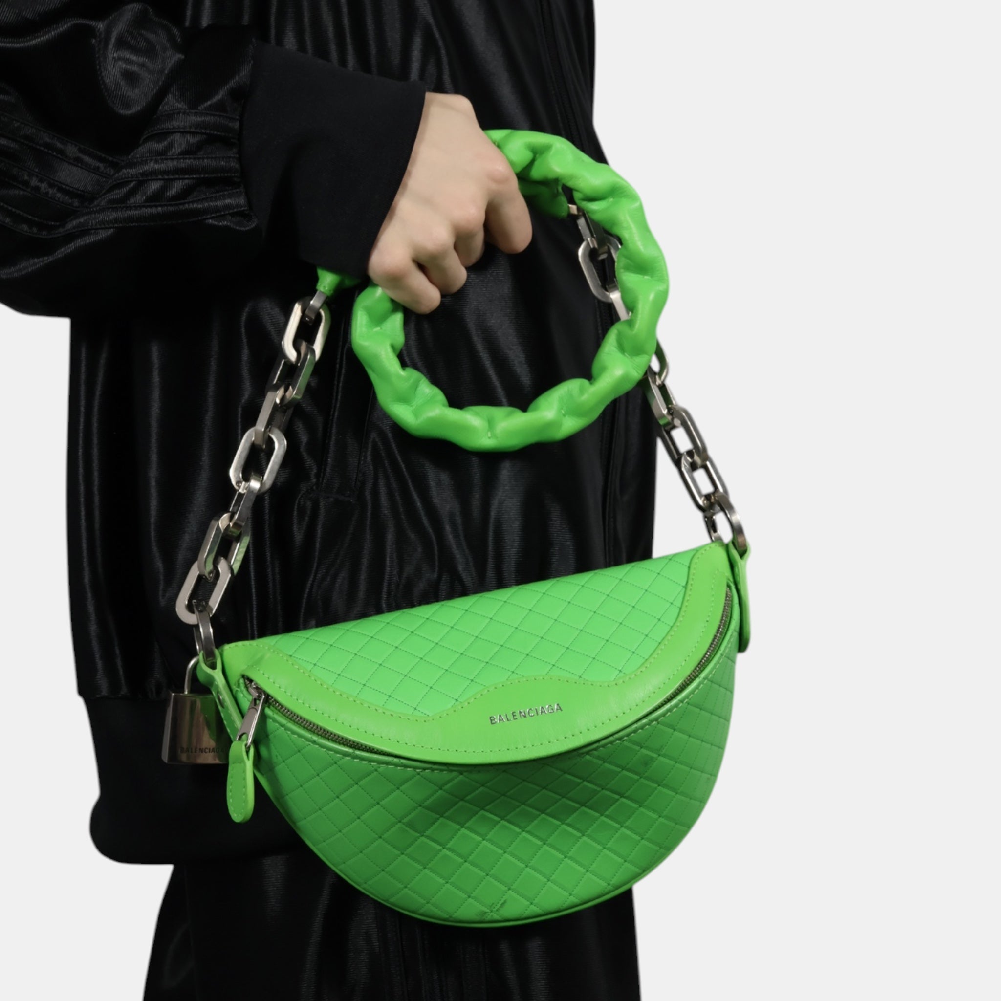 Balenciaga Souvenirs XXS Belt Bag Neon Green - Brand New Good - Balenciaga - from the ss17 to aw21 archives