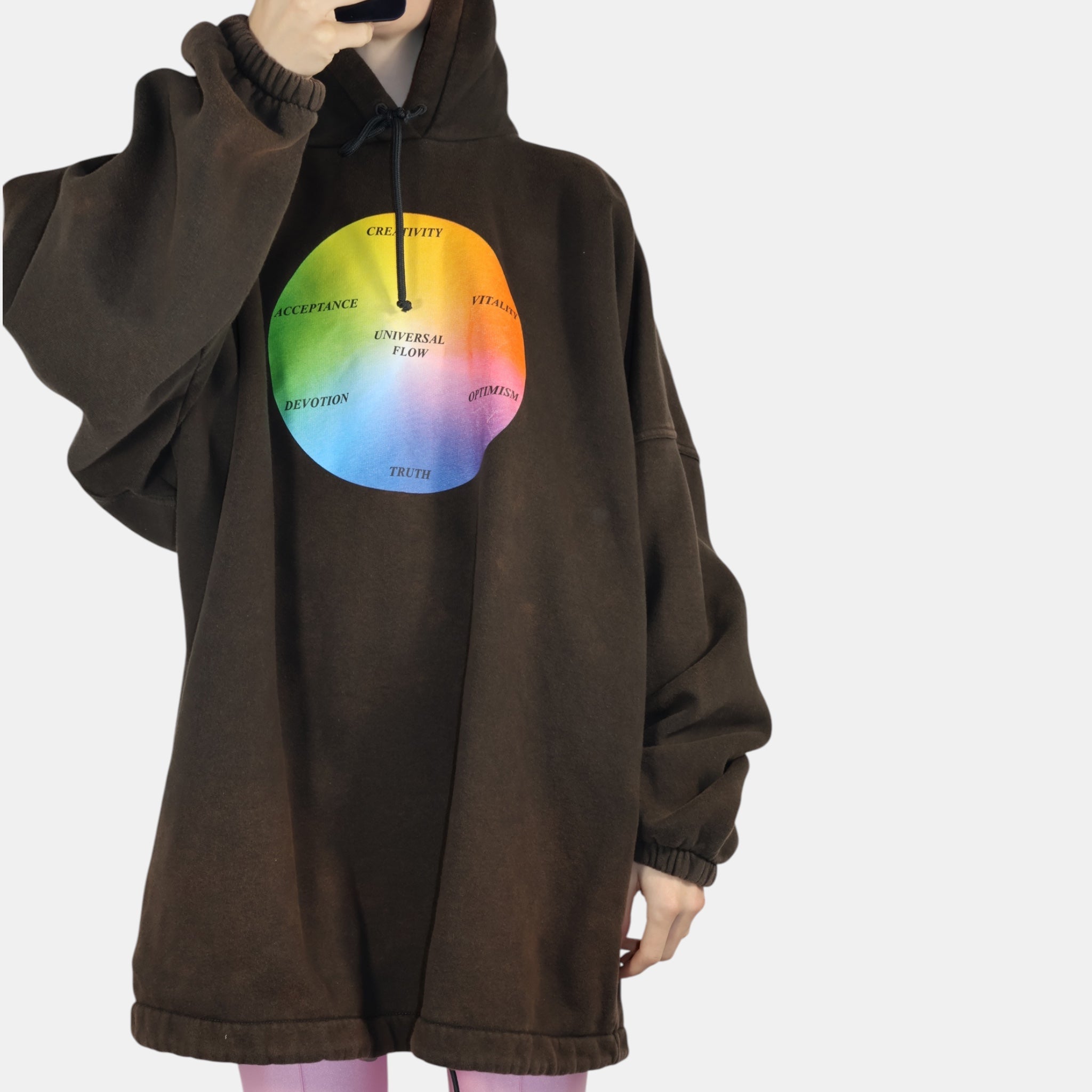 Balenciaga Sun-bleached Universal Flow Hoodie (S) - Pristine - Balenciaga - from the ss17 to aw21 archives