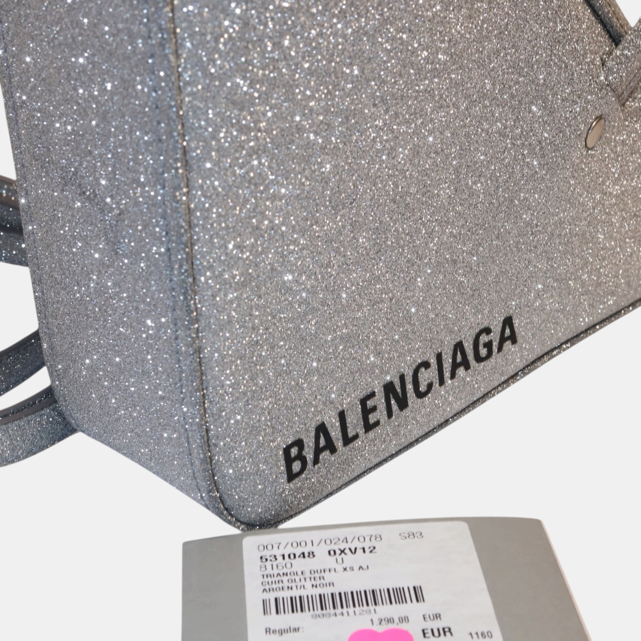 Balenciaga Triangle Duffle XS Glitter - Brand New - Balenciaga - from the ss17 to aw21 archives