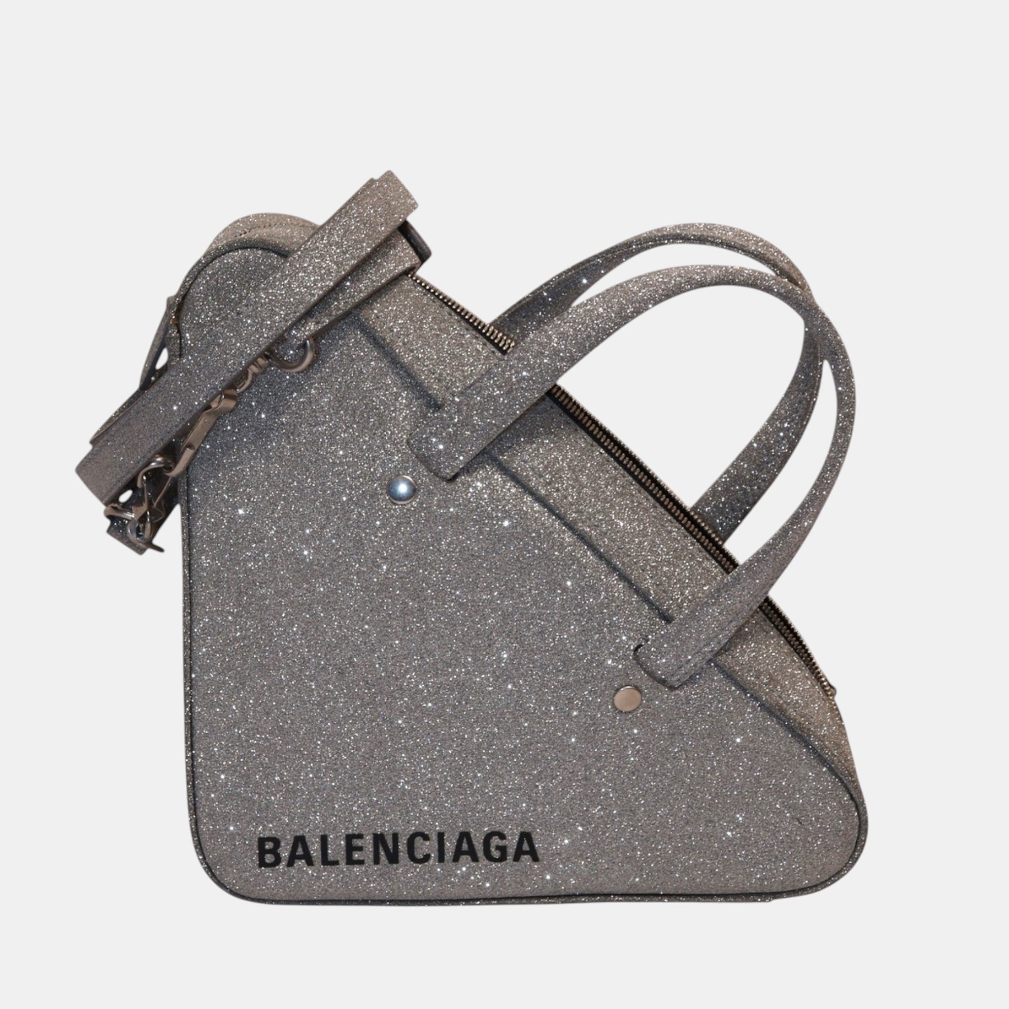 Balenciaga Triangle Duffle XS Glitter - Brand New - Balenciaga - from the ss17 to aw21 archives