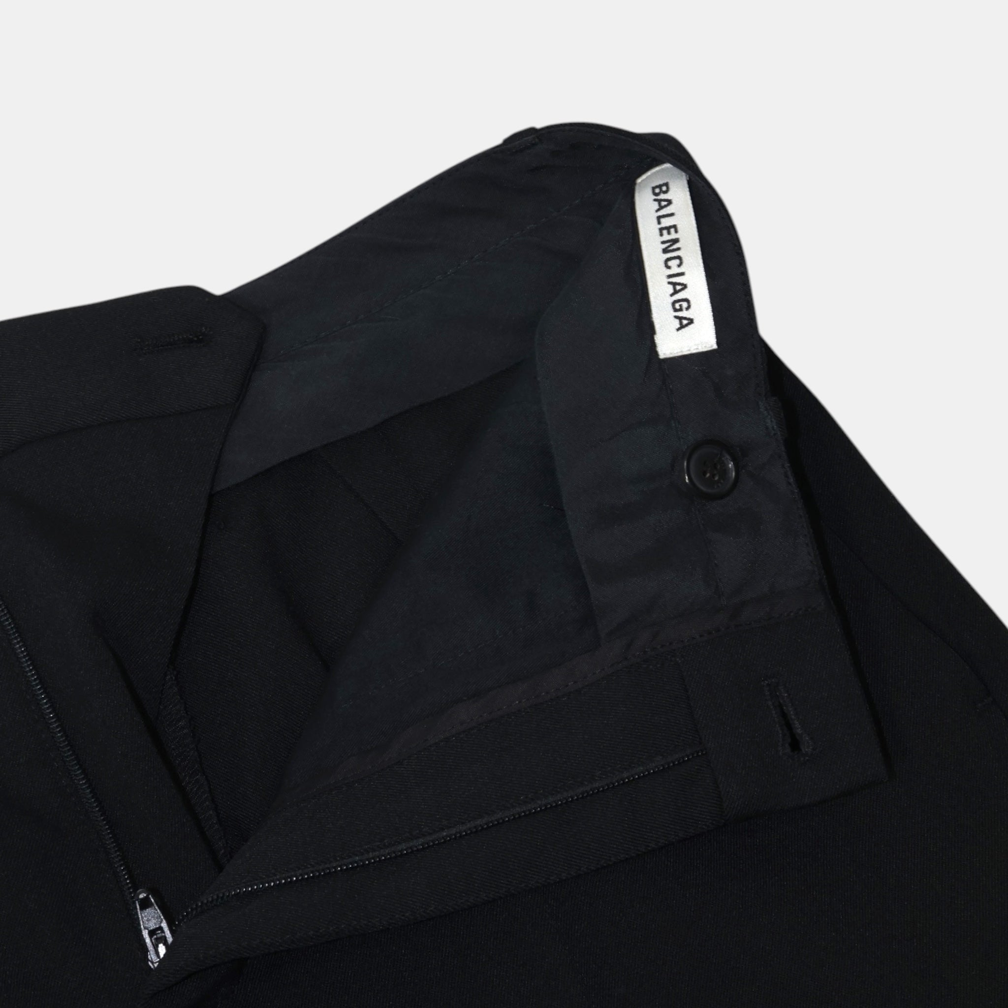 Balenciaga Wool Classic Tailored Trousers (F36) - Pristine - Balenciaga - from the ss17 to aw21 archives
