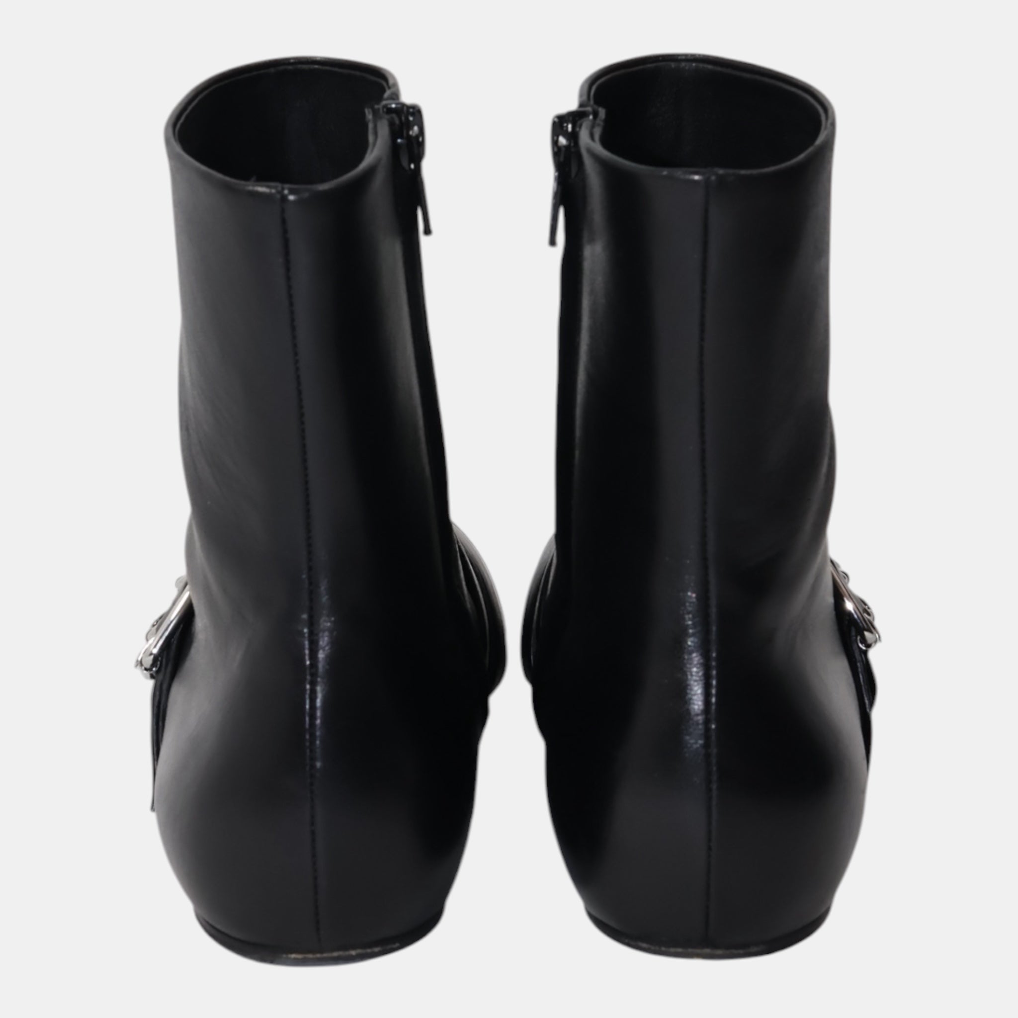 [Campaign] Balenciaga Fetish Pointy Buckles Soft Leather Boots (EU37) - Near Mint - Balenciaga - from the ss17 to aw21 archives