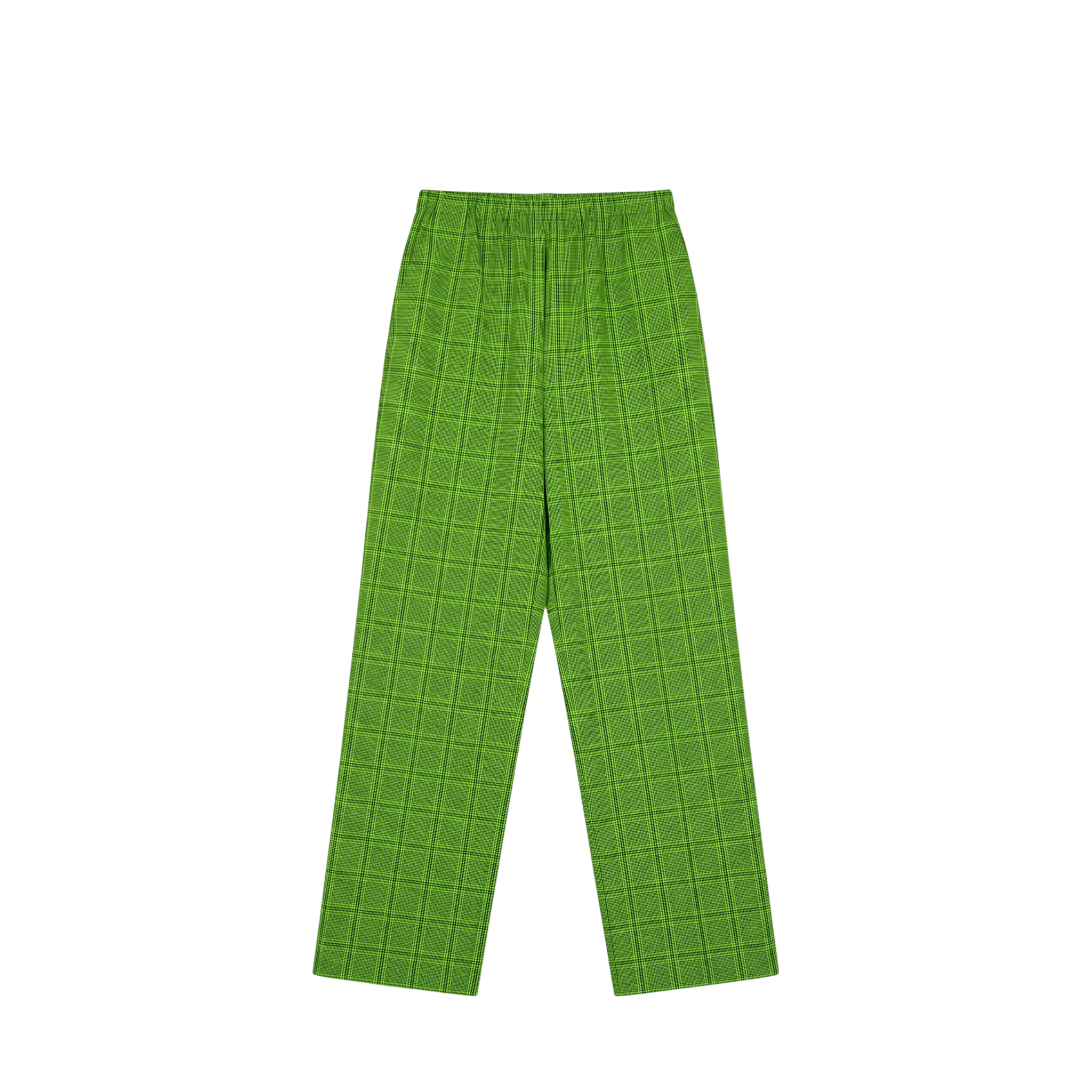 [Campaign] Balenciaga Lime Green Checked Trousers (M44) - Brand New - Balenciaga - from the ss17 to aw21 archives
