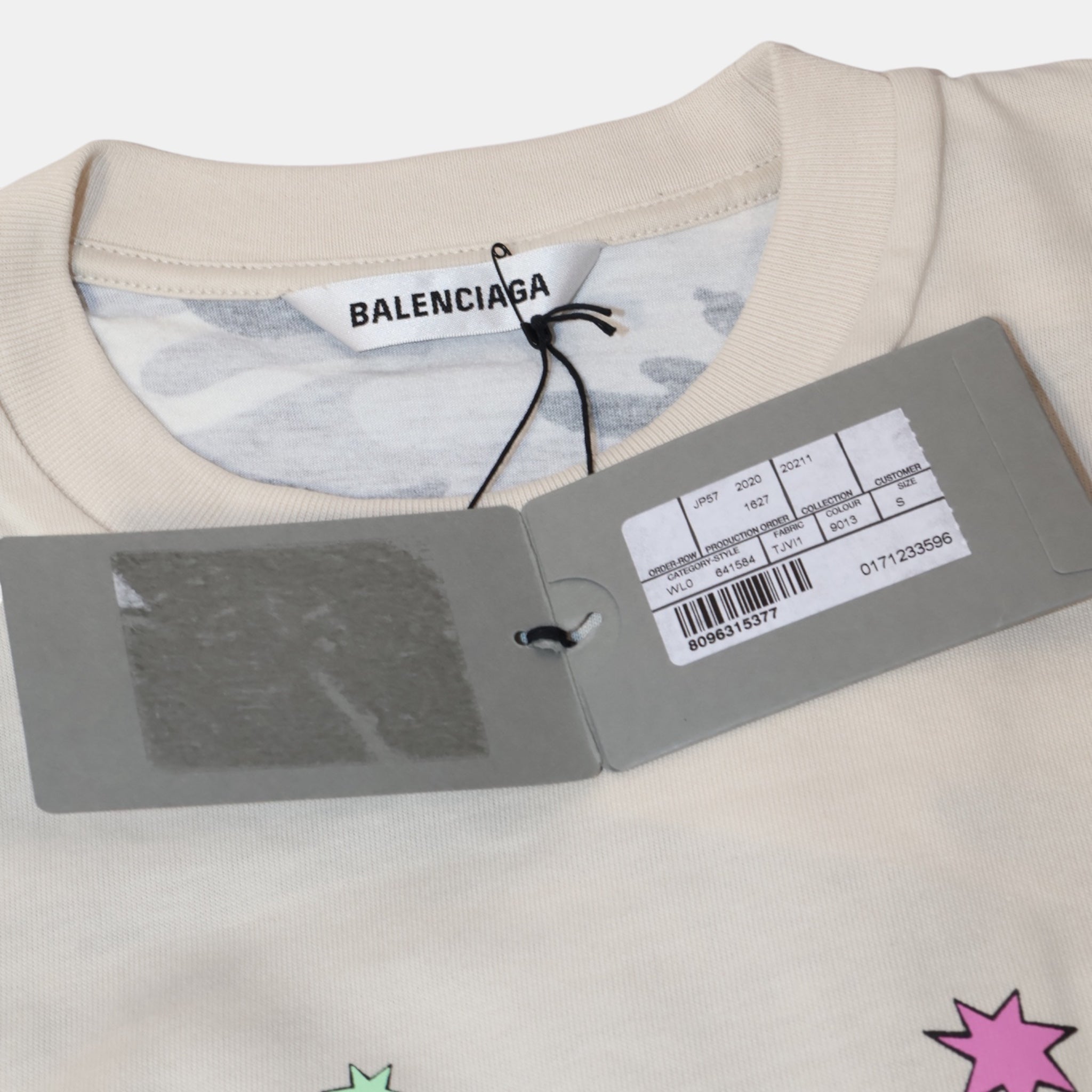 [Campaign] Balenciaga Love Bear Double Layer Camouflage T-shirt (XS) - New w/ Tags - Balenciaga - from the ss17 to aw21 archives