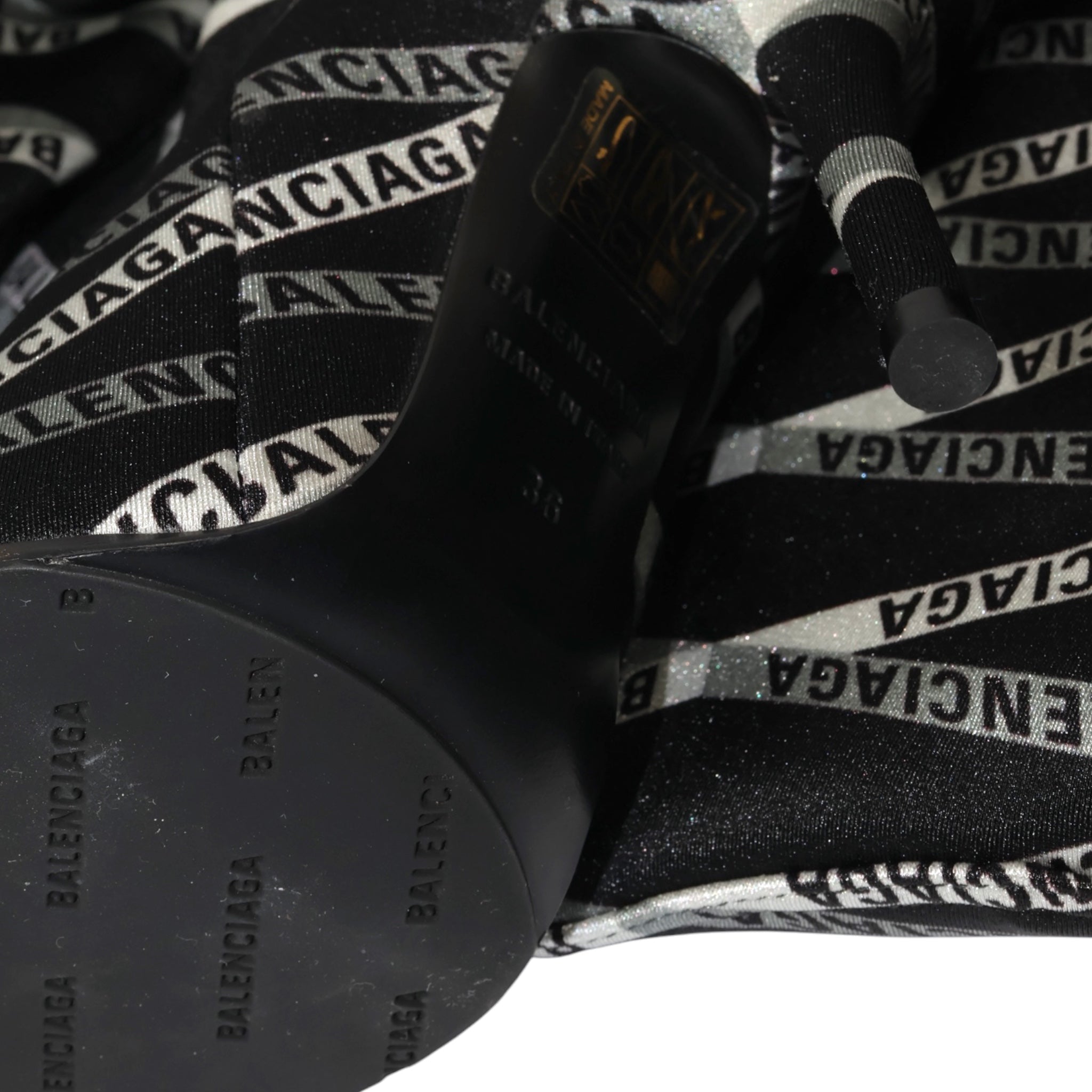 [Campaign] Balenciaga Monograme Bonded Spandex Pantashoes (EU36/F36) - Brand New w/ Tags - Balenciaga - from the ss17 to aw21 archives