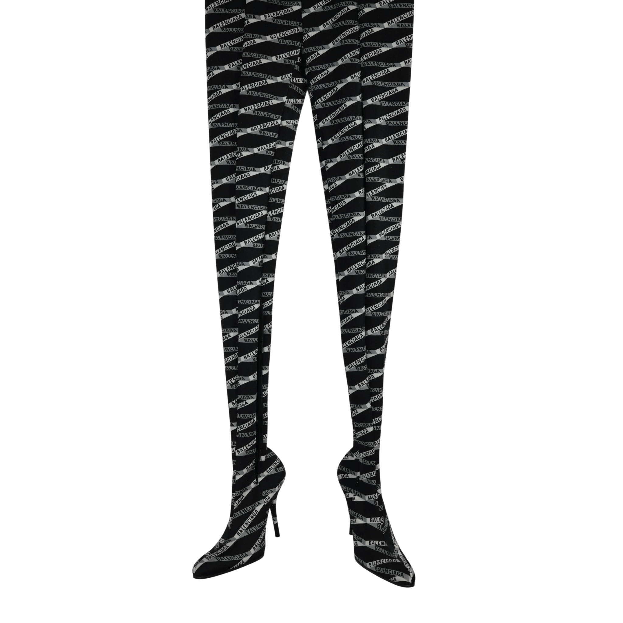 [Campaign] Balenciaga Monograme Bonded Spandex Pantashoes (EU36/F36) - Brand New w/ Tags - Balenciaga - from the ss17 to aw21 archives