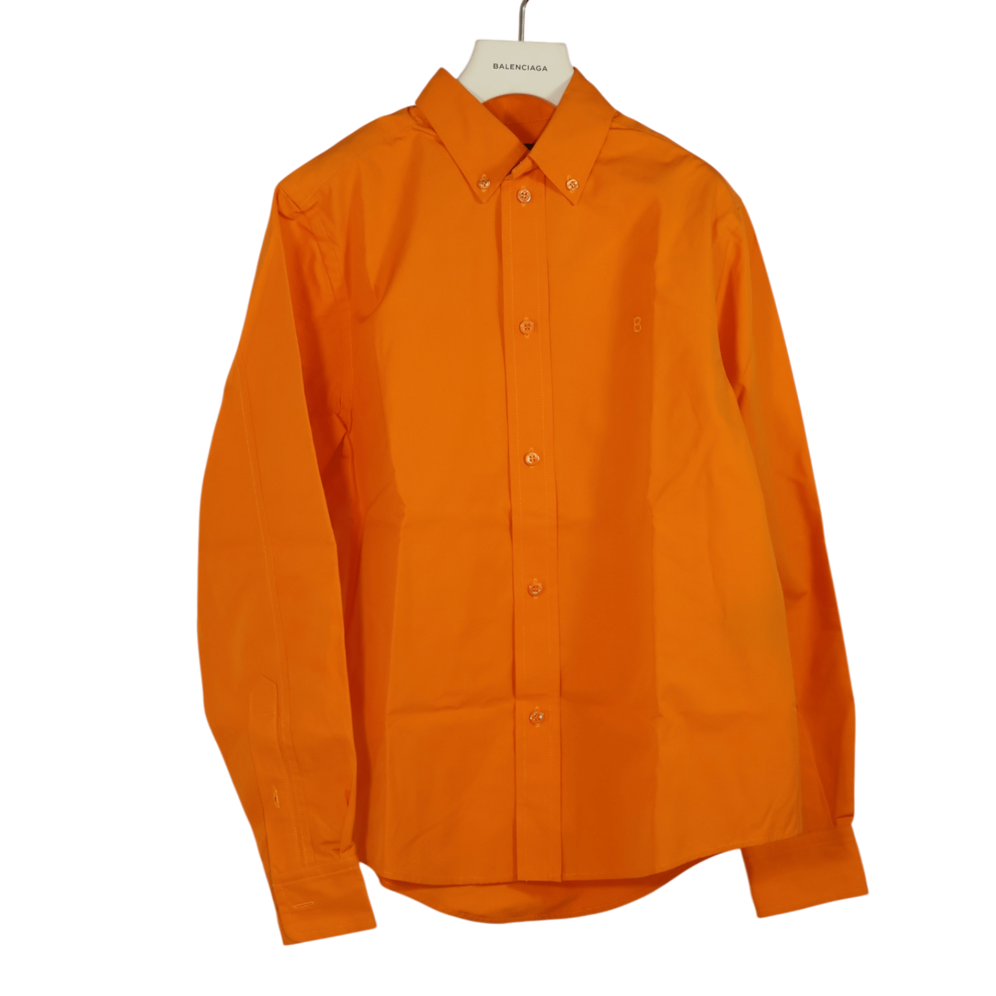 [Campaign] Balenciaga Orange Shrunk Shirt (M39) - Excellent - Balenciaga - from the ss17 to aw21 archives