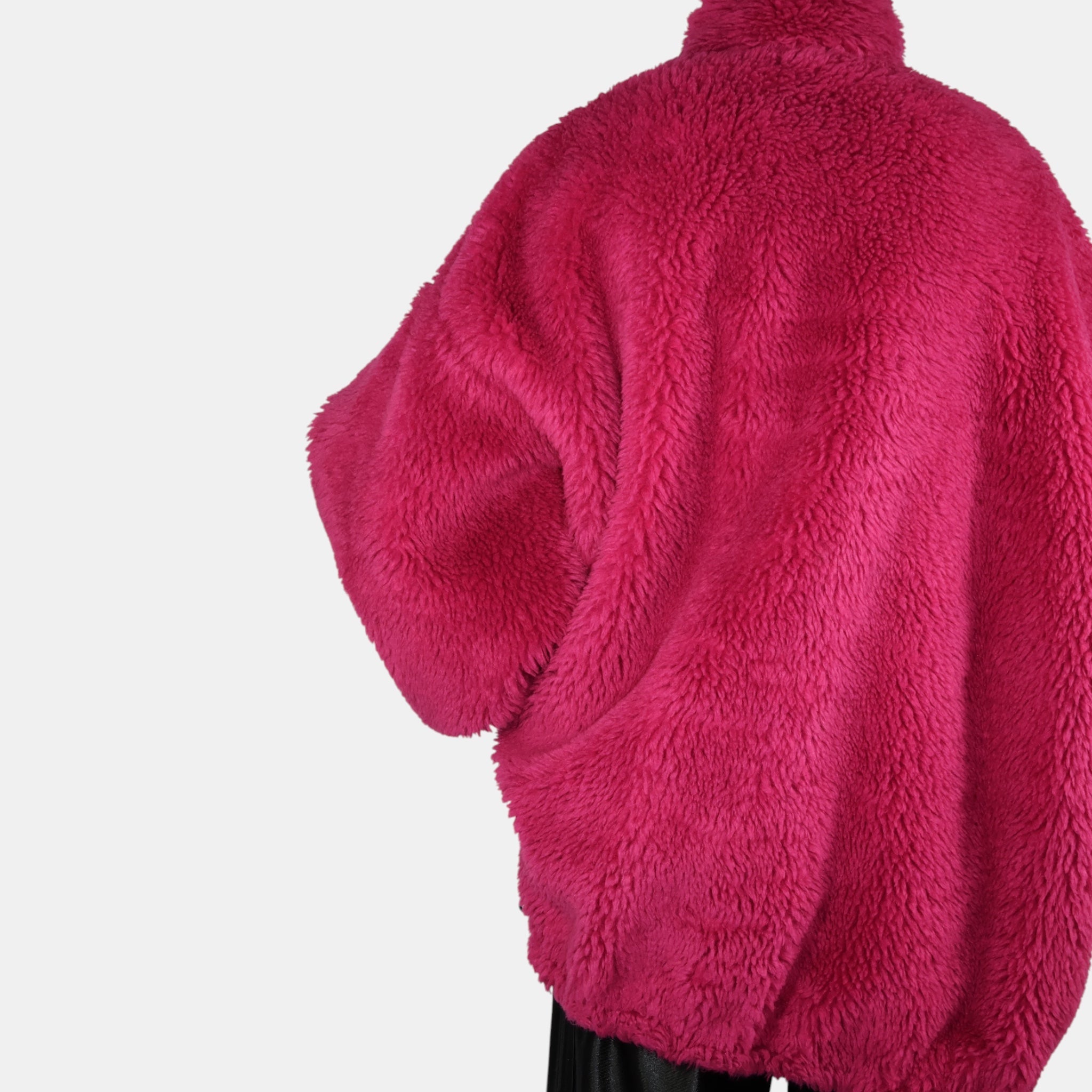 [Campaign] Balenciaga Pink Shearling "Cocoon" Jacket (F38) - Good - Balenciaga - from the ss17 to aw21 archives