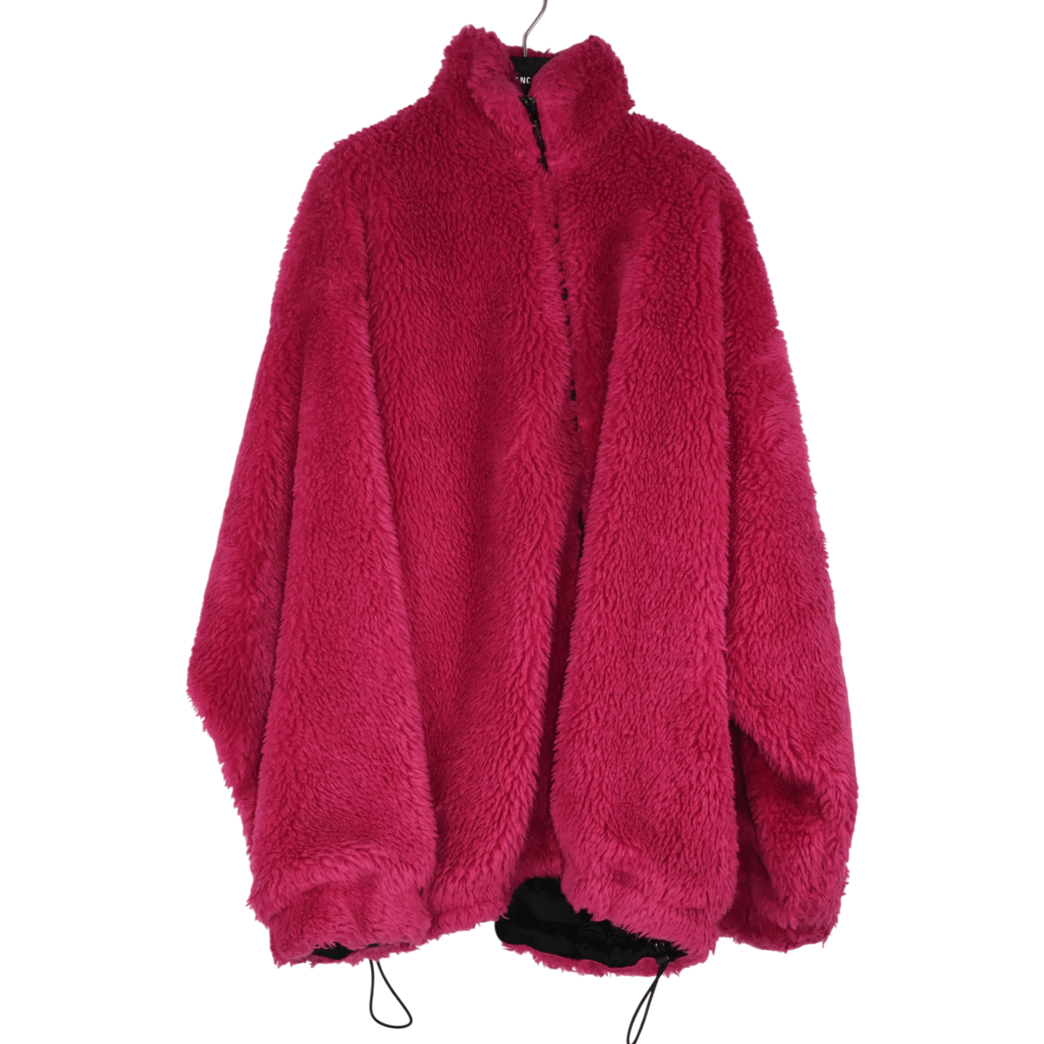 [Campaign] Balenciaga Pink Shearling "Cocoon" Jacket (F38) - Good - Balenciaga - from the ss17 to aw21 archives