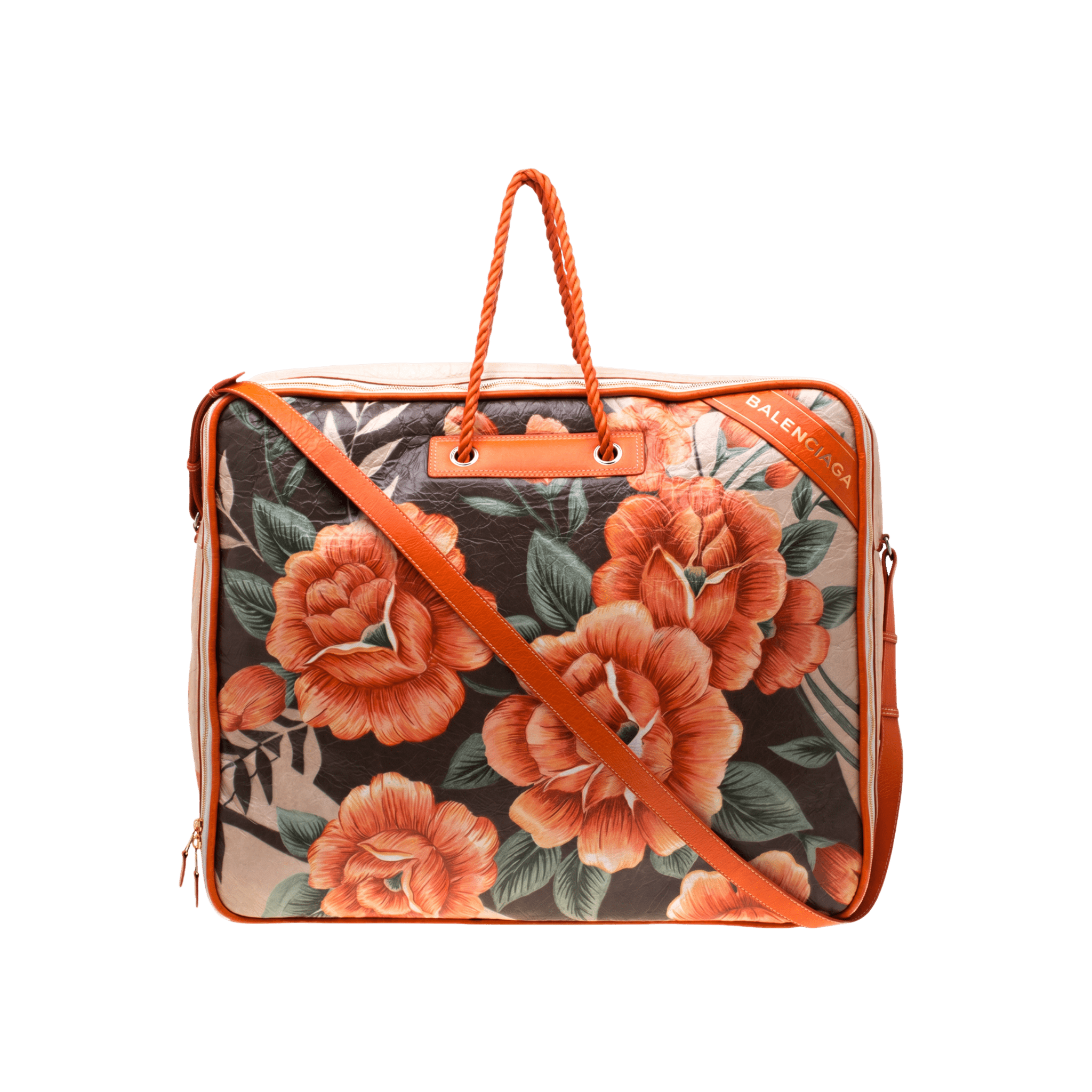 [Runway] Balenciaga Bazar Lambskin XL Blanket Bag Orange - Brand New - Balenciaga - from the ss17 to aw21 archives