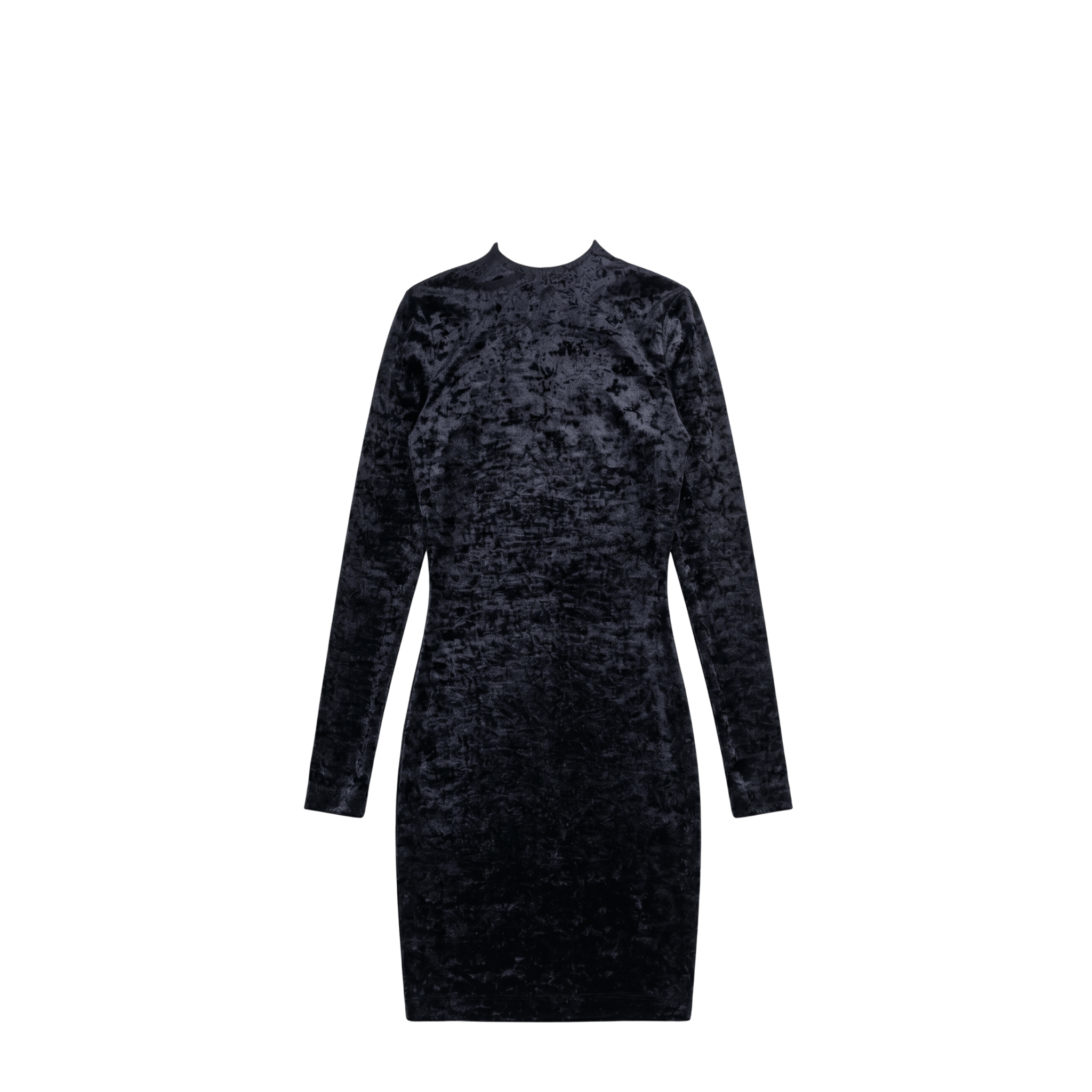 [Runway] Balenciaga Cycling Dress Crushed Velvet Black (F34) - Brand New w/ Tags - Balenciaga - from the ss17 to aw21 archives