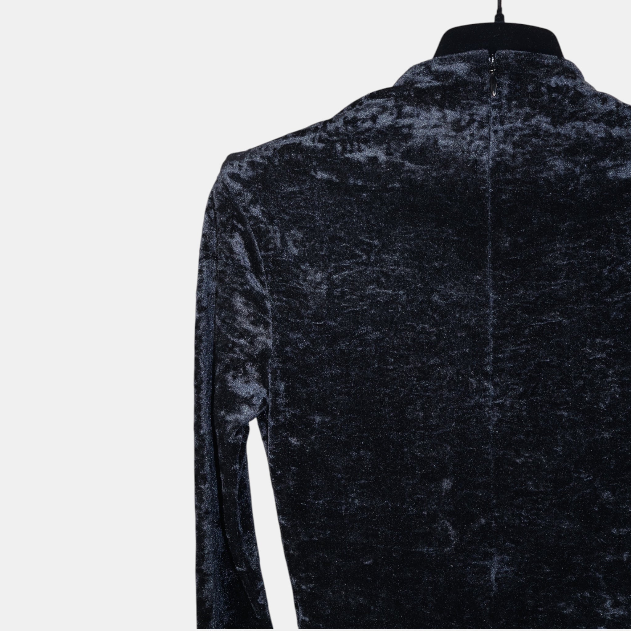[Runway] Balenciaga Cycling Dress Crushed Velvet Black (F34) - Brand New w/ Tags - Balenciaga - from the ss17 to aw21 archives