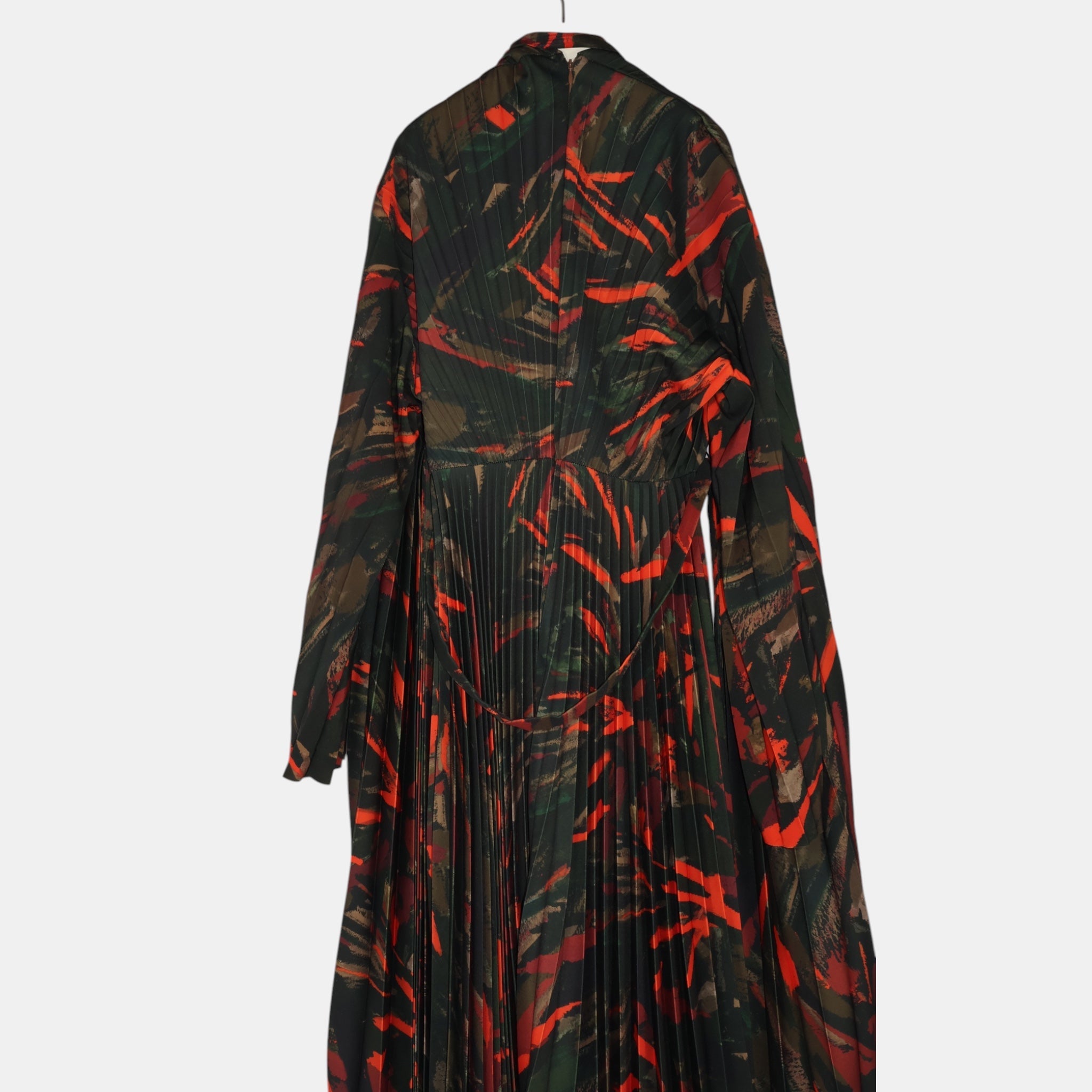 [Runway] Balenciaga Layered Pleated Printed Dress (F36) - Brand New - Balenciaga - from the ss17 to aw21 archives
