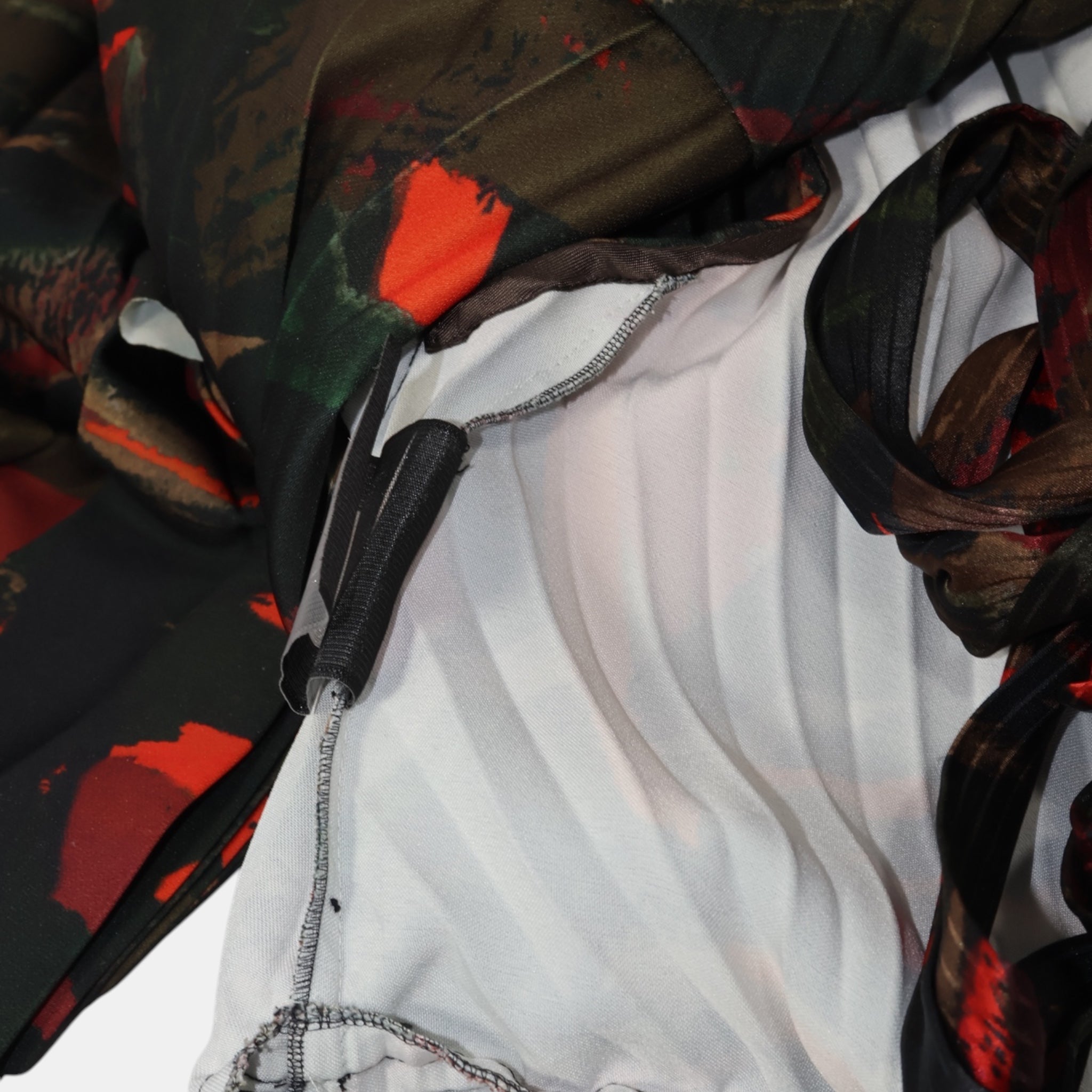 [Runway] Balenciaga Layered Pleated Printed Dress (F36) - Brand New - Balenciaga - from the ss17 to aw21 archives