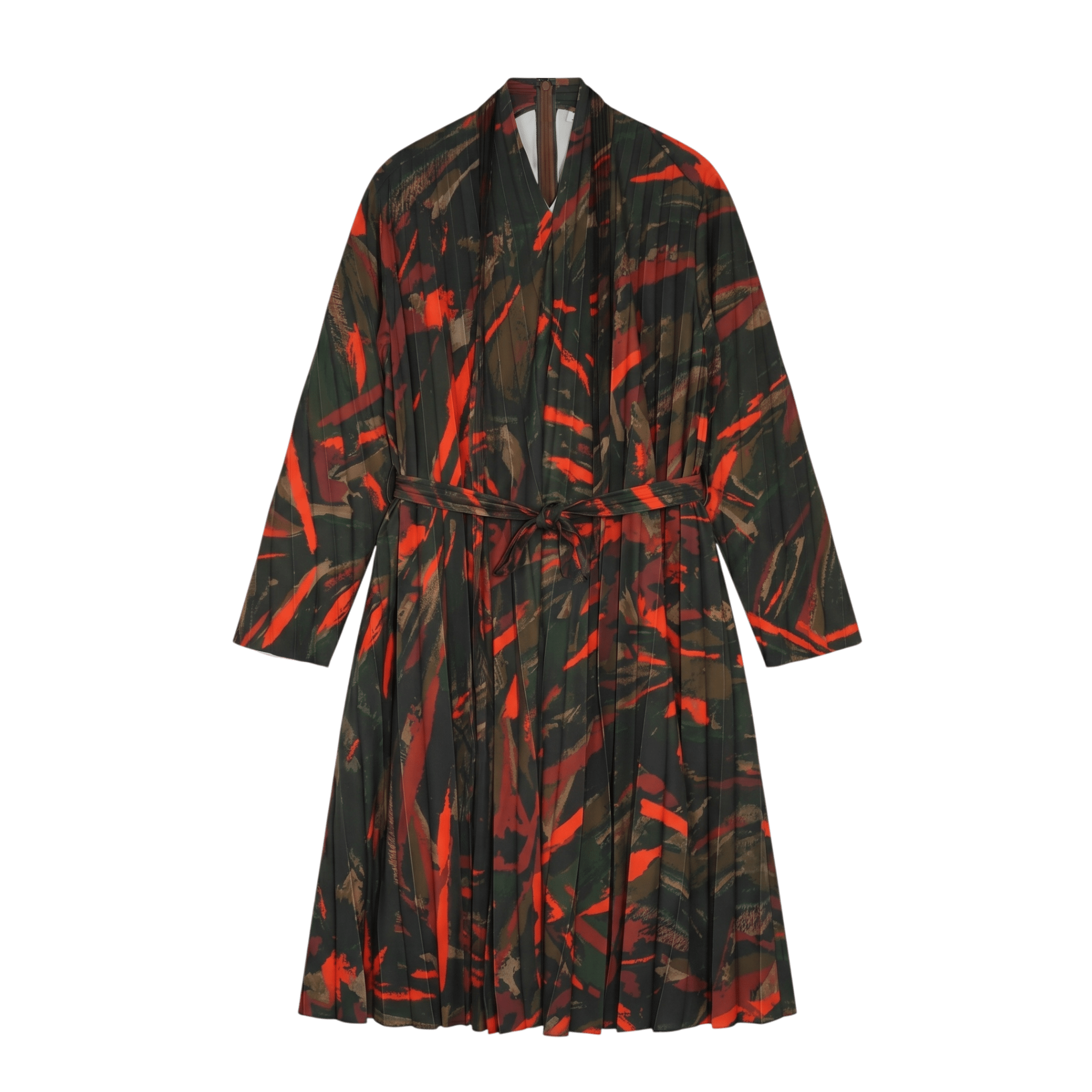 [Runway] Balenciaga Layered Pleated Printed Dress (F36) - Brand New - Balenciaga - from the ss17 to aw21 archives