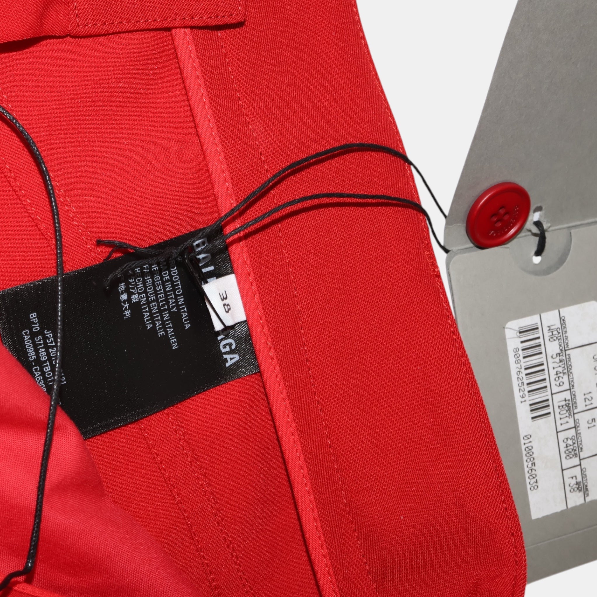 [Runway] Balenciaga Neo Tailoring Red Suit (F34 + F38) - Brand New w/ Tags - Balenciaga - from the ss17 to aw21 archives