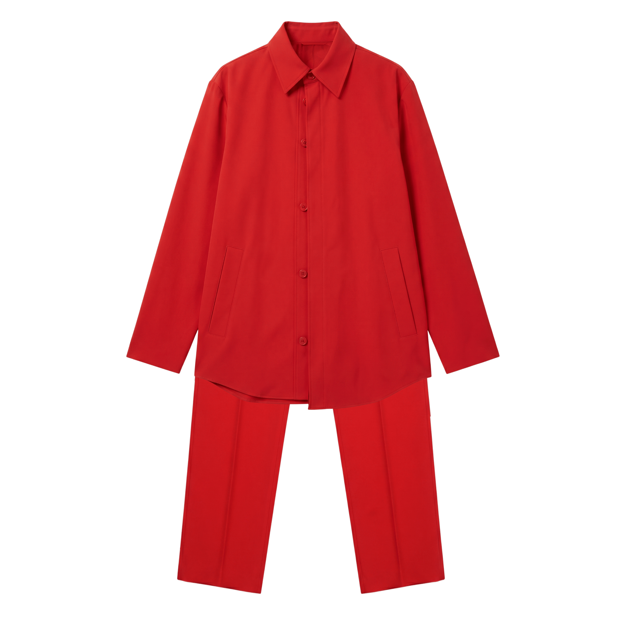 [Runway] Balenciaga Neo Tailoring Red Suit (F34 + F38) - Brand New w/ Tags - Balenciaga - from the ss17 to aw21 archives