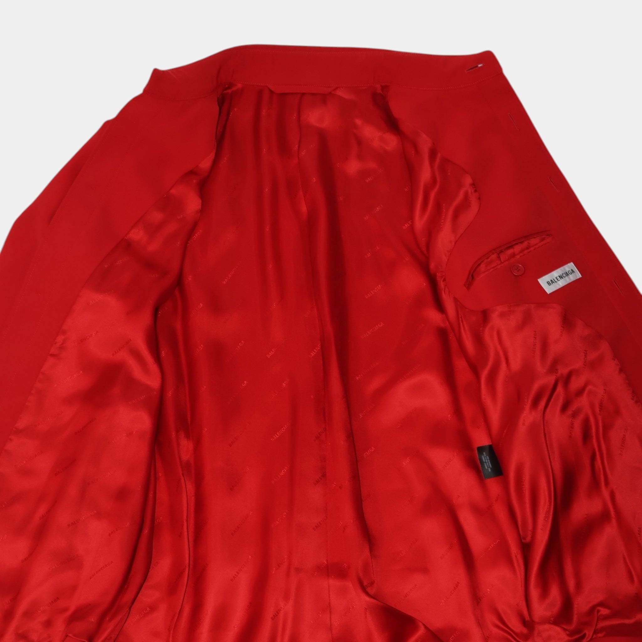 [Runway] Balenciaga Neo Tailoring Red Suit (F34 + F38) - Brand New w/ Tags - Balenciaga - from the ss17 to aw21 archives