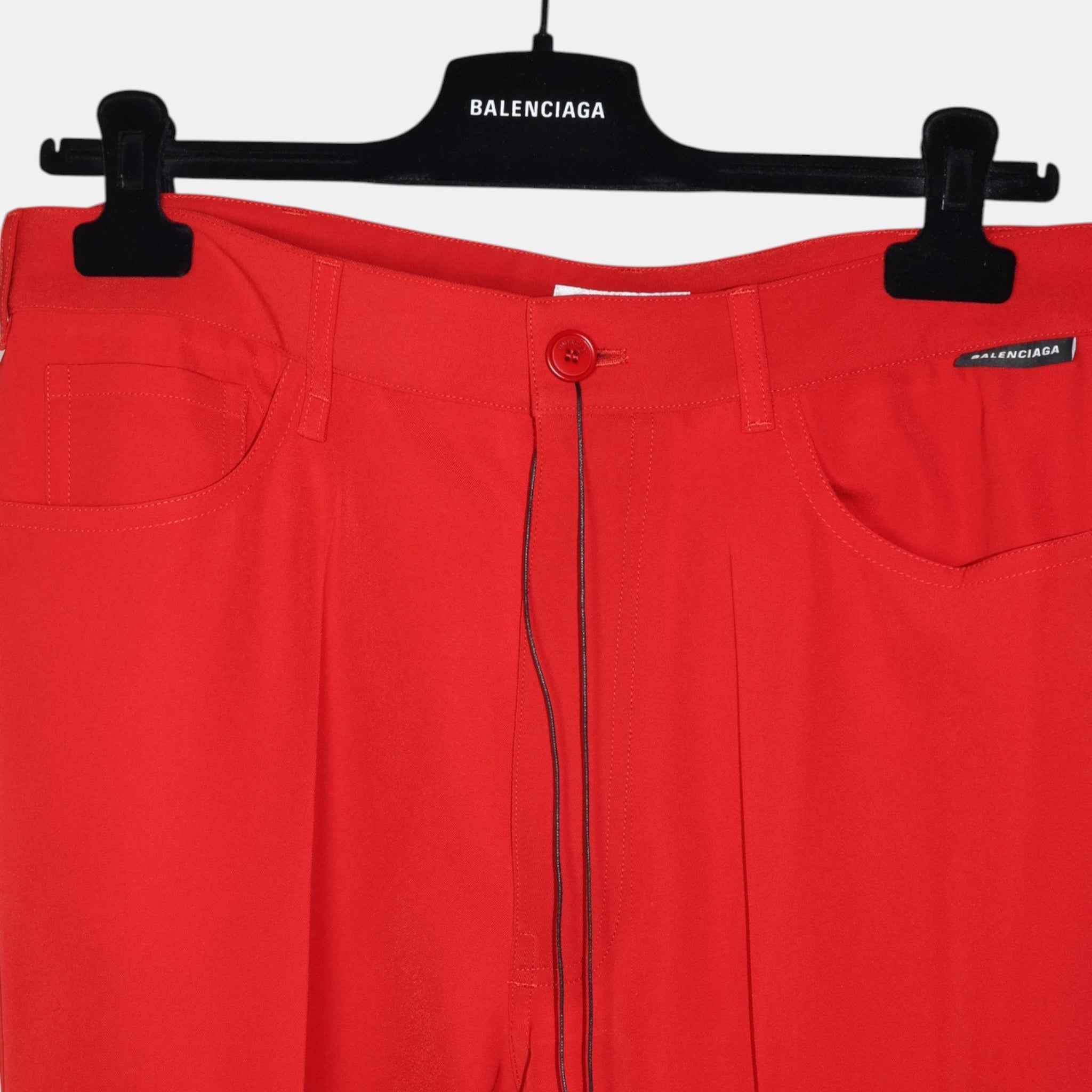 [Runway] Balenciaga Neo Tailoring Red Suit (F34 + F38) - Brand New w/ Tags - Balenciaga - from the ss17 to aw21 archives