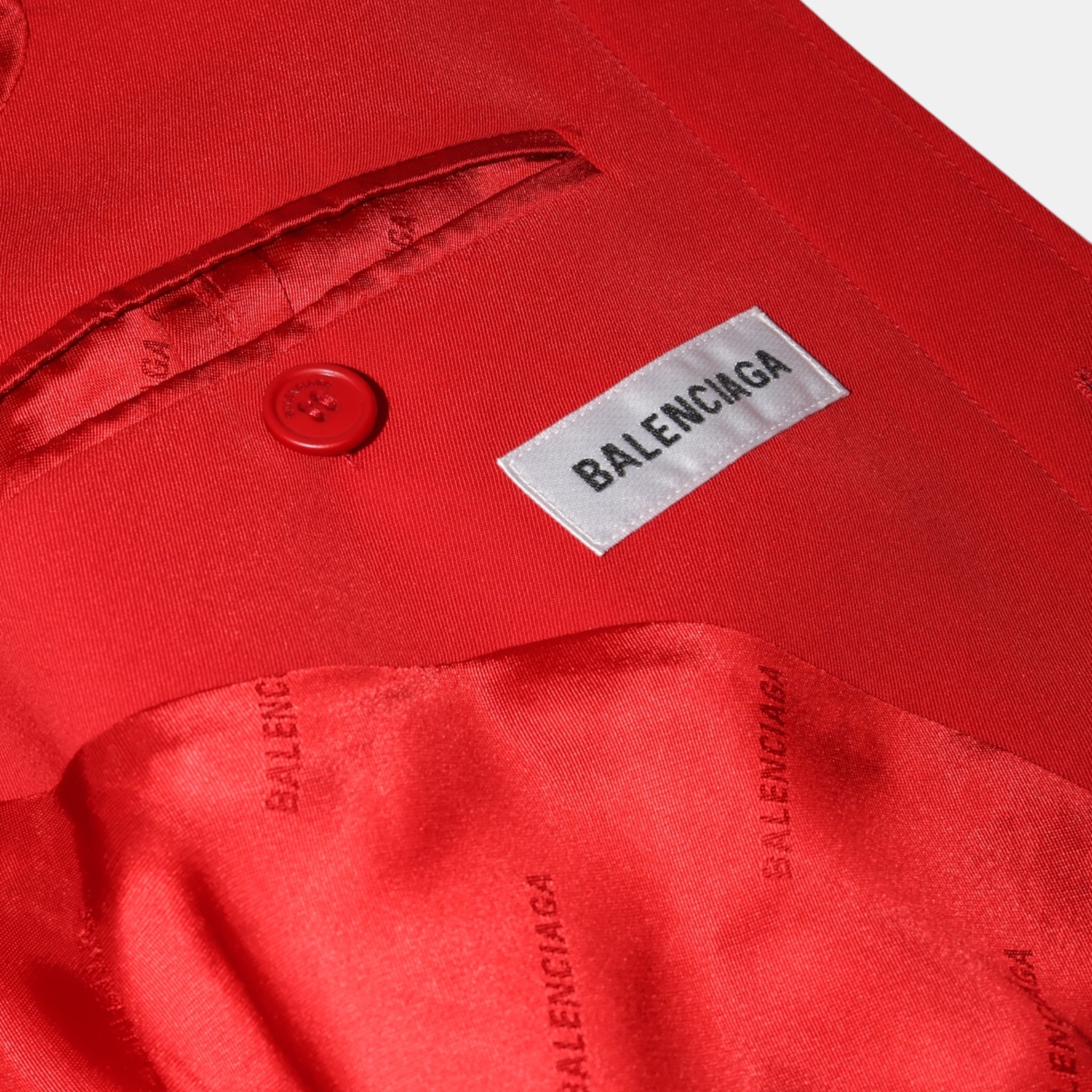 [Runway] Balenciaga Neo Tailoring Red Suit (F34 + F38) - Brand New w/ Tags - Balenciaga - from the ss17 to aw21 archives