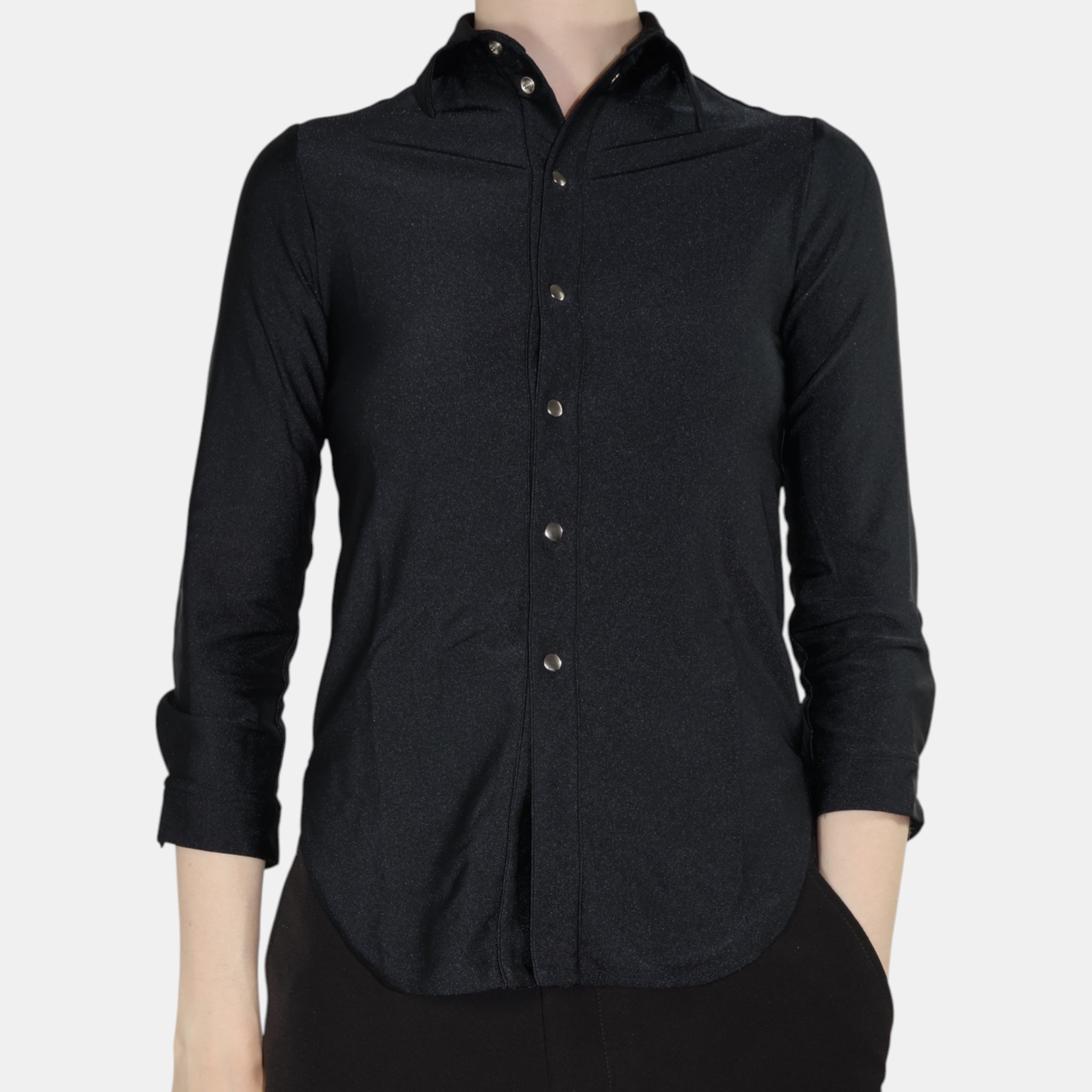 [Runway] Balenciaga Spandex Shrunk Shirt (XS) - Pristine - Balenciaga - from the ss17 to aw21 archives