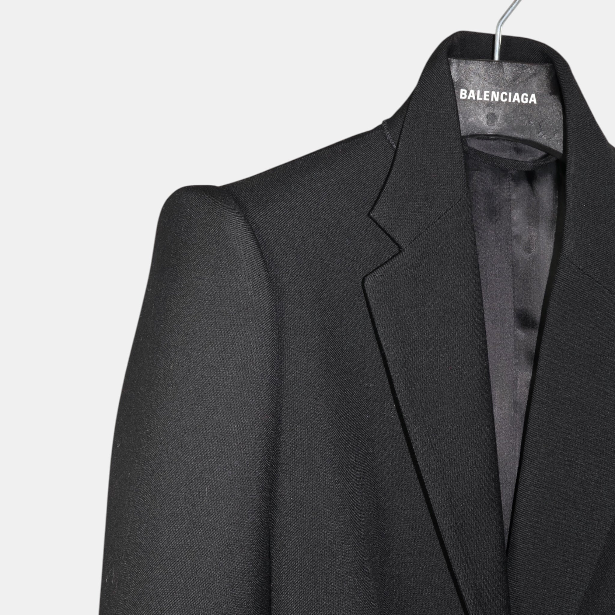 [Runway] Balenciaga Suspended Shoulder Tailored Jacket (F40) - Brand New w/ Tags - Balenciaga - from the ss17 to aw21 archives