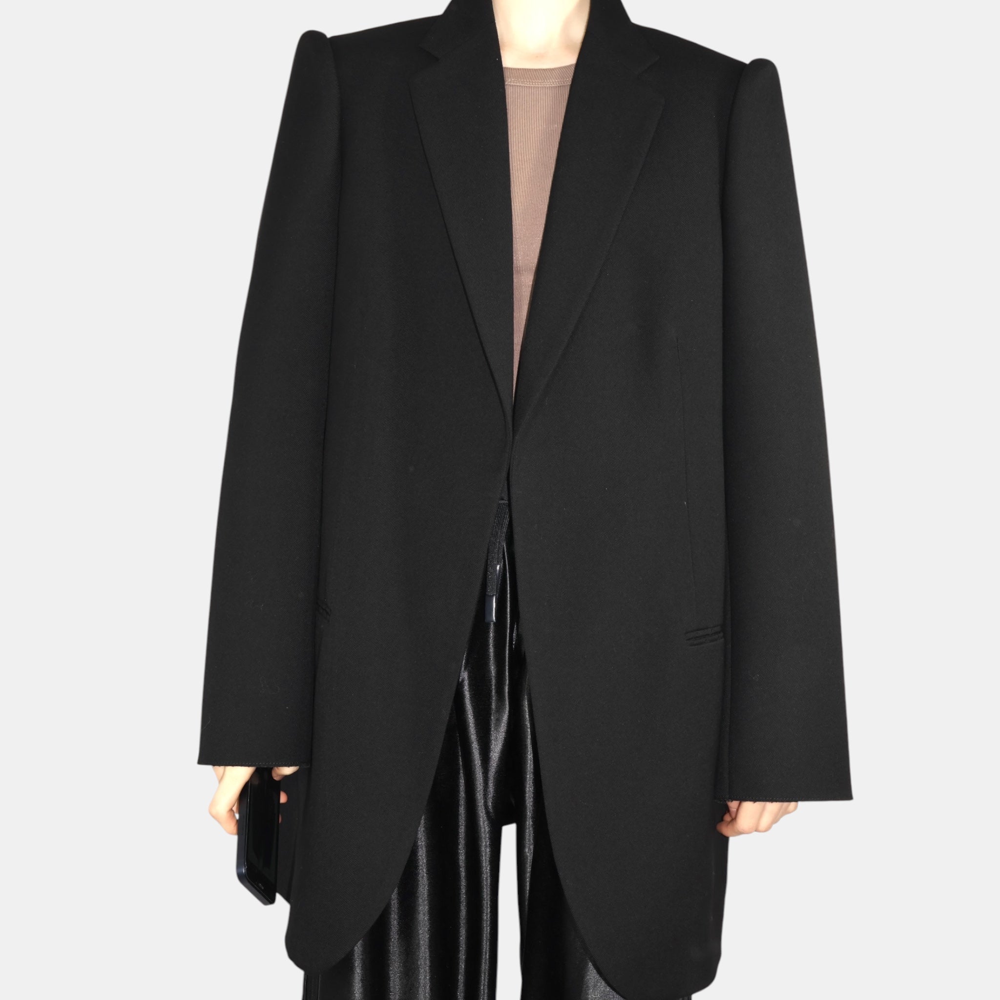 [Runway] Balenciaga Suspended Shoulder Tailored Jacket (F40) - Brand New w/ Tags - Balenciaga - from the ss17 to aw21 archives