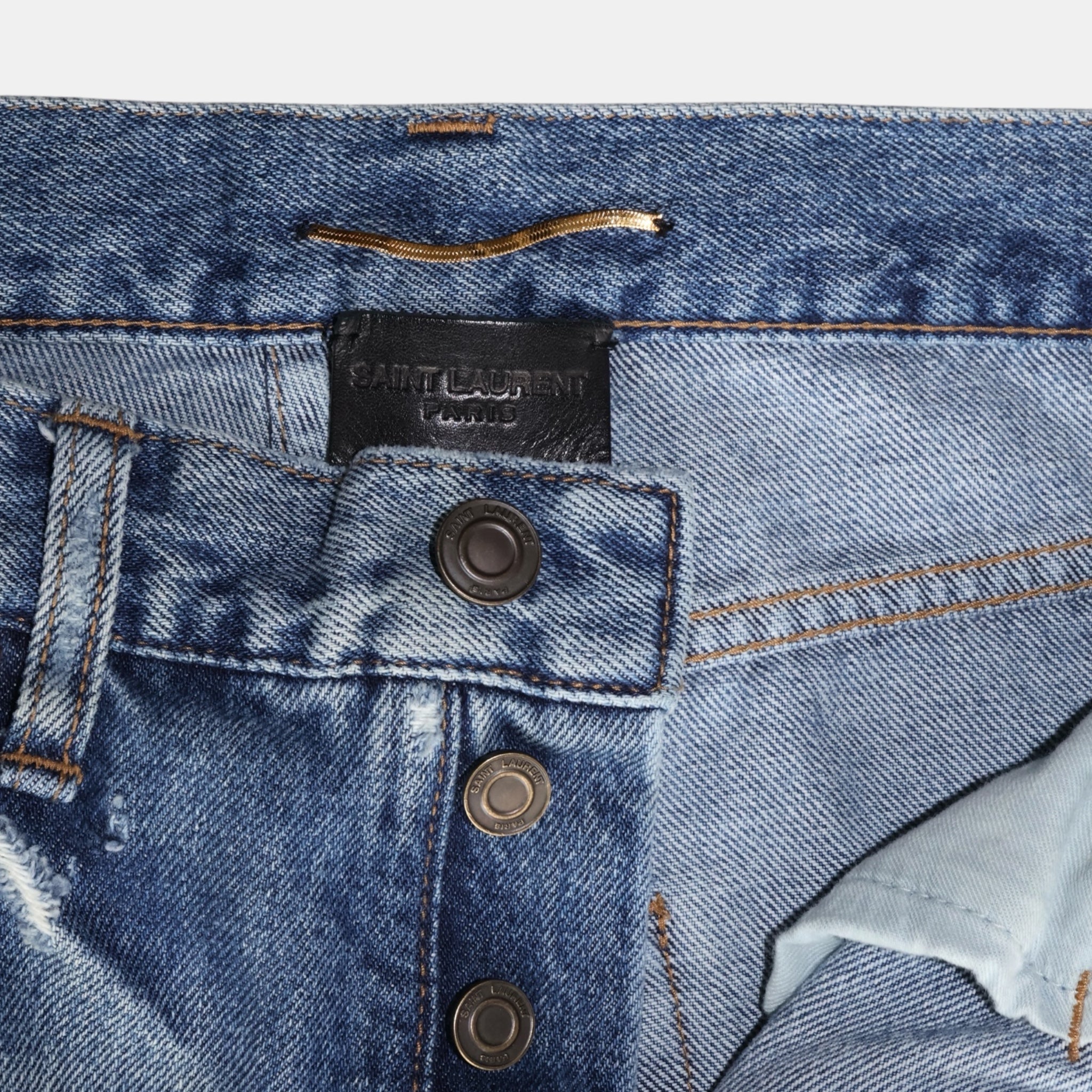 Saint Laurent SS16 Boyfriend Distressed Jeans Hedi Slimane (F36) - Excellent - Saint Laurent - from the ss17 to aw21 archives