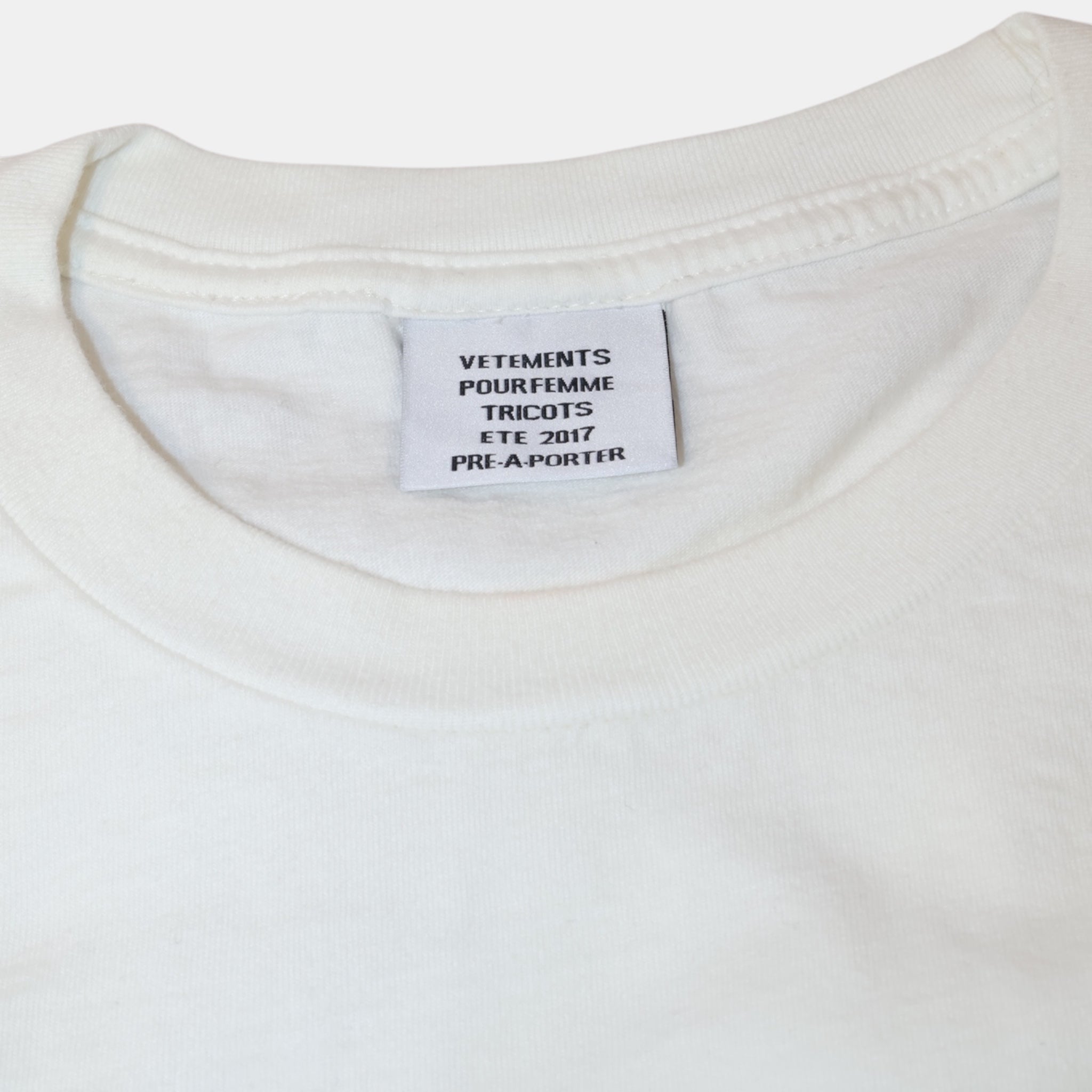 Vetements You Fuckin Asshole Simple T-shirt (XS) - Excellent - Vetements - from the ss17 to aw21 archives